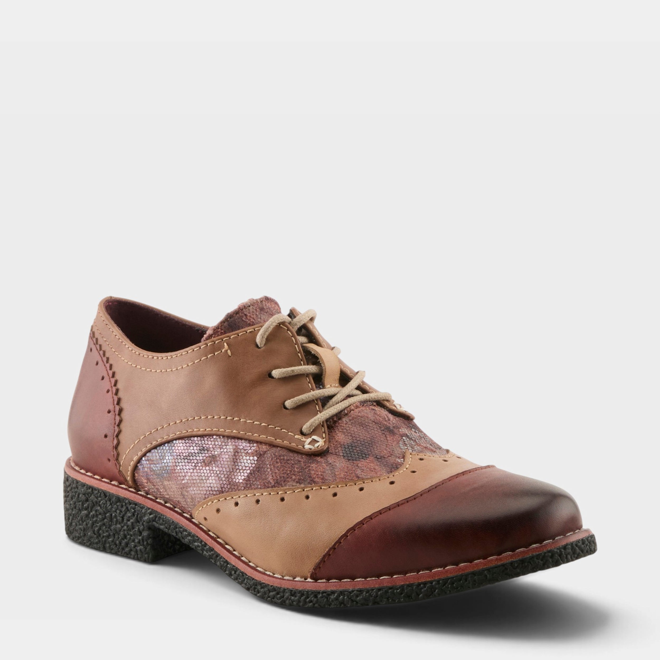 L'Artiste BARGIASTI-FLO SHOES in BROWN MULTI, front view