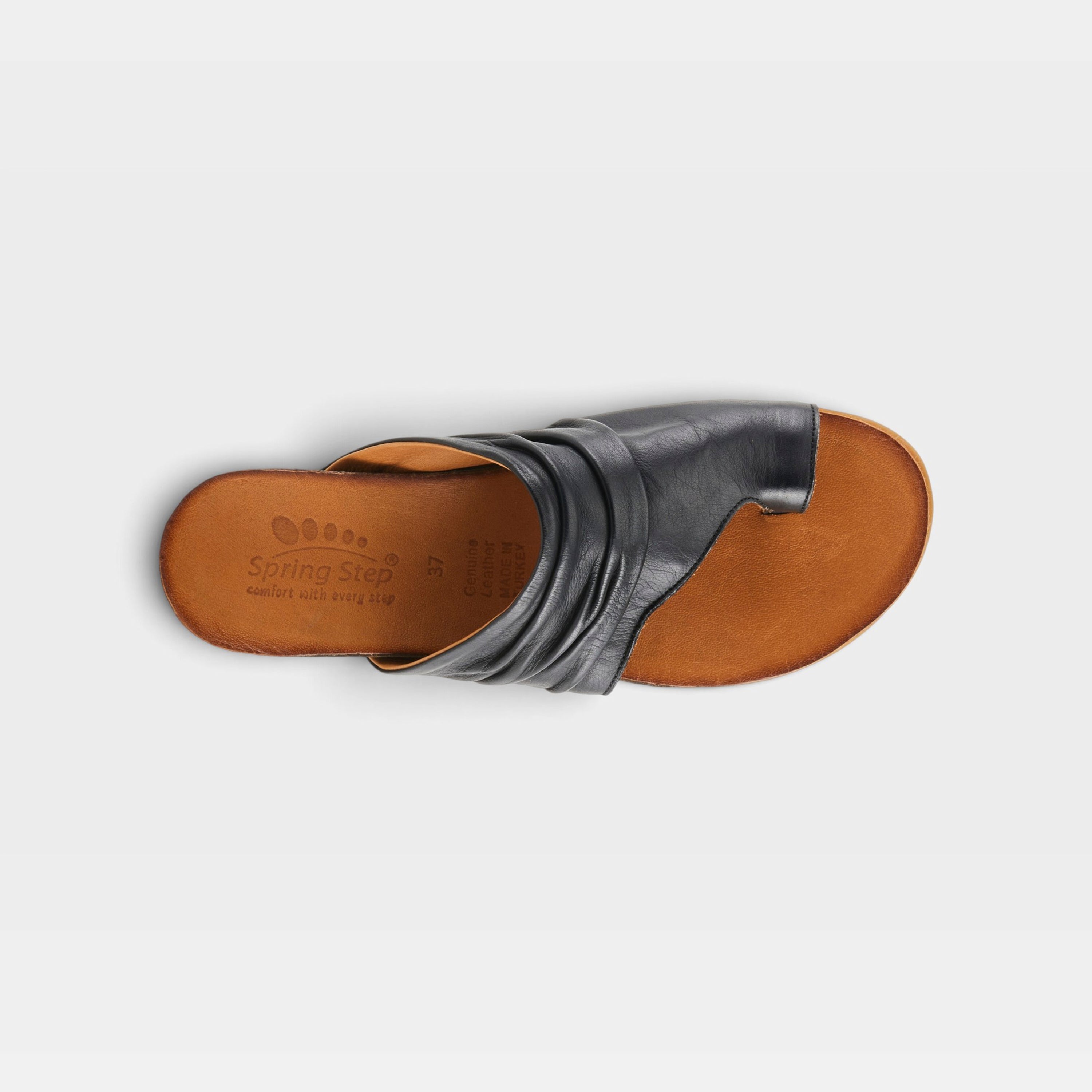 Spring Step Bates Black Sandal