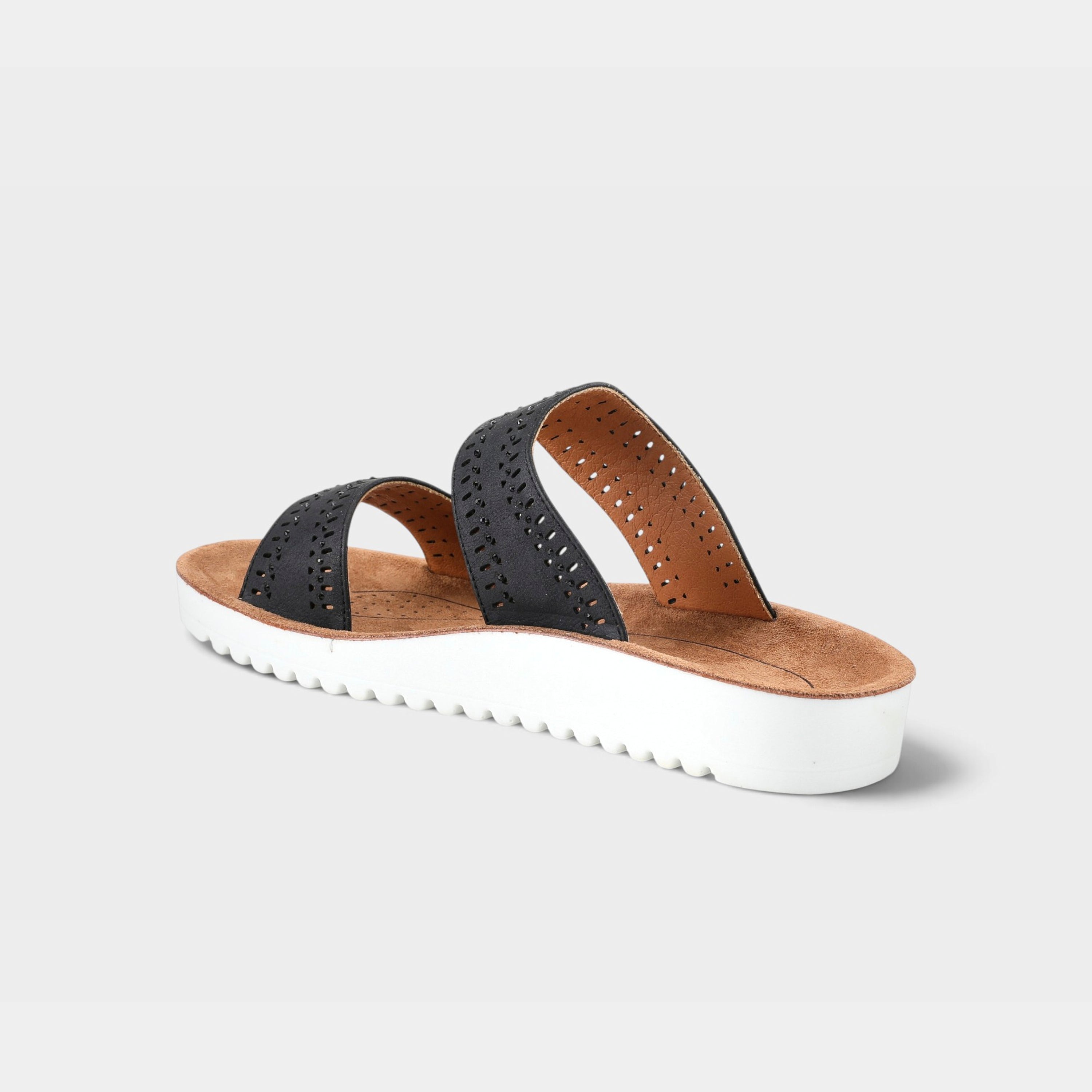 Flexus Bayshore Black Sandal
