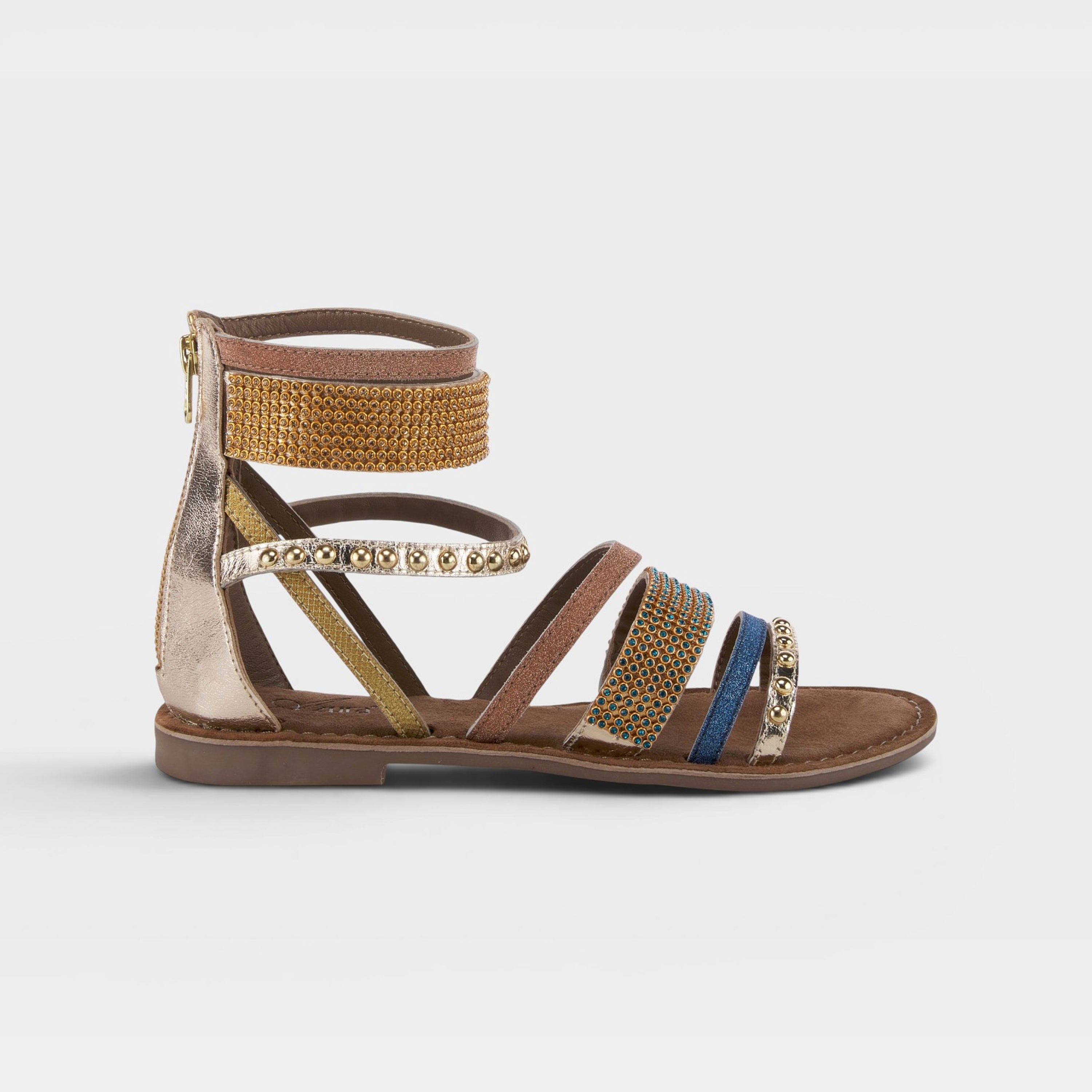 Azura Belalia Gold Multi Sandal