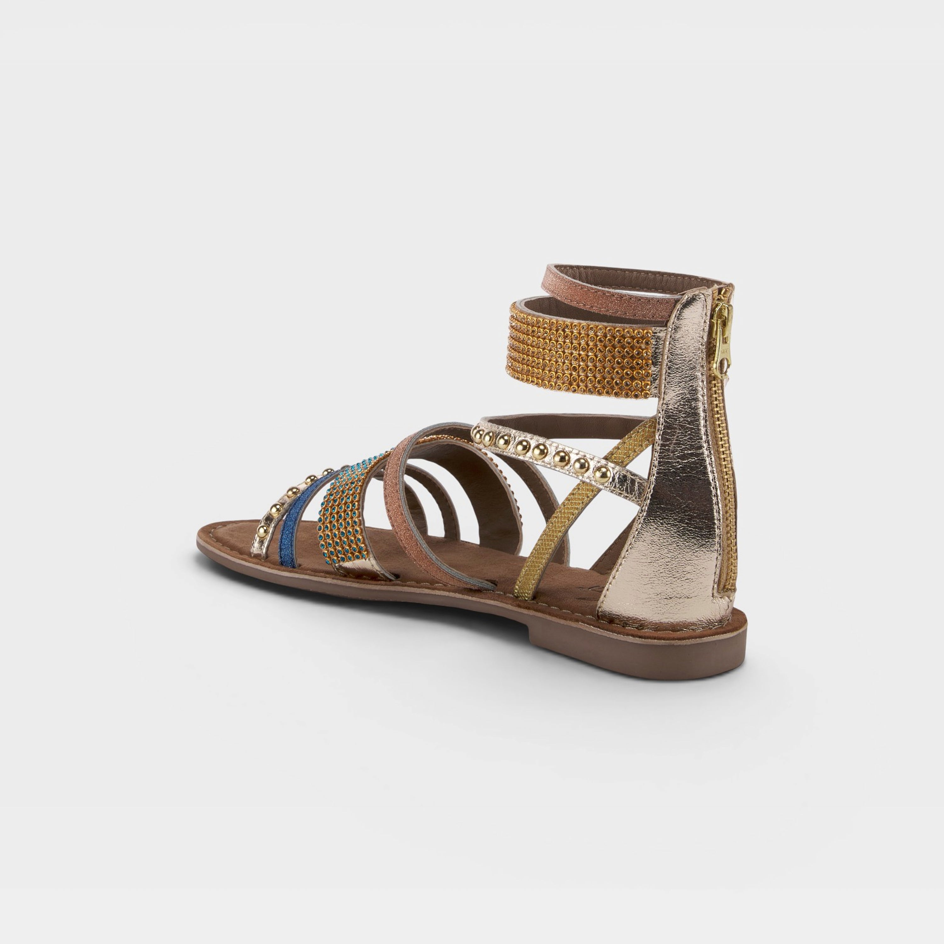 Azura Belalia Gold Multi Sandal