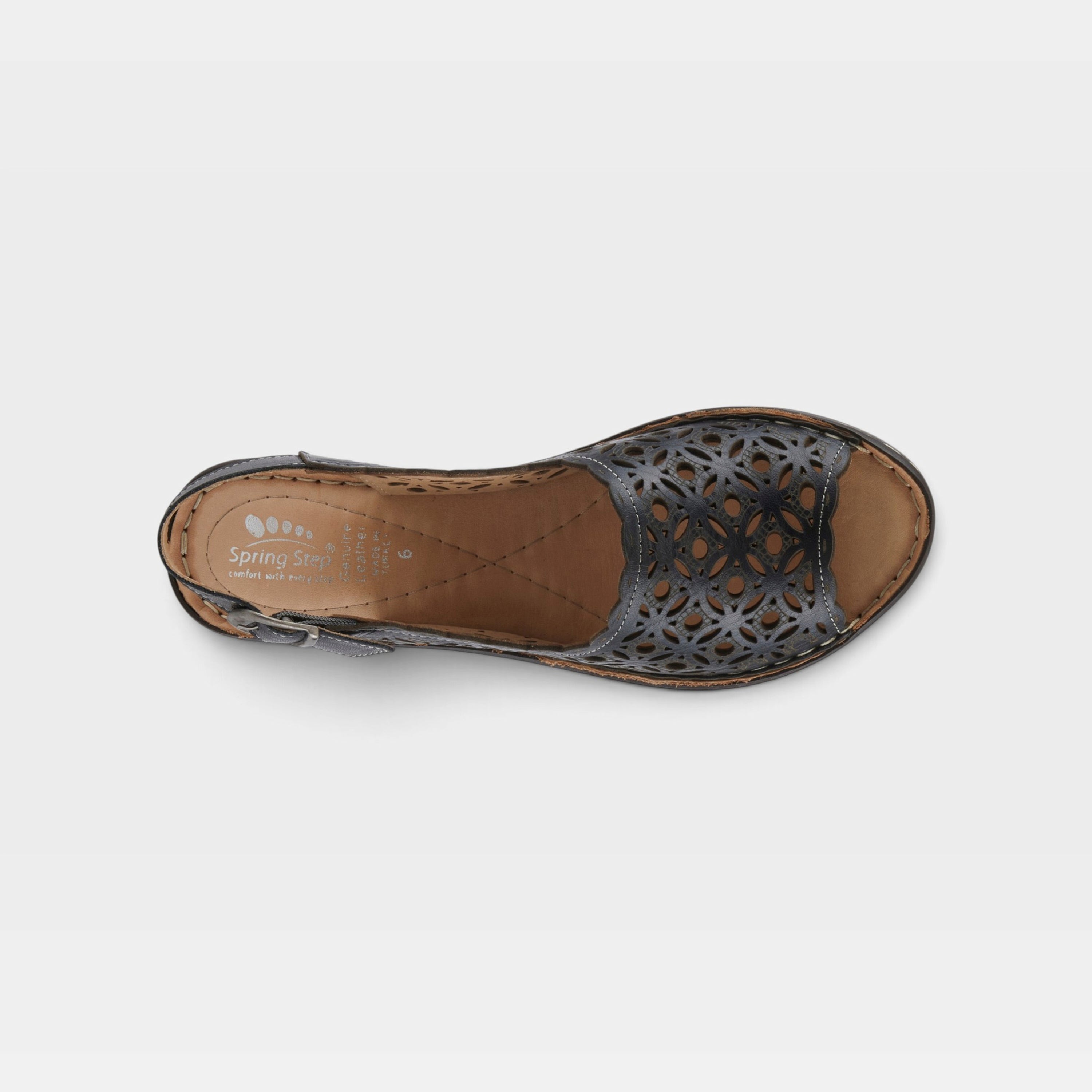 Spring Step Belizana Black Sandal