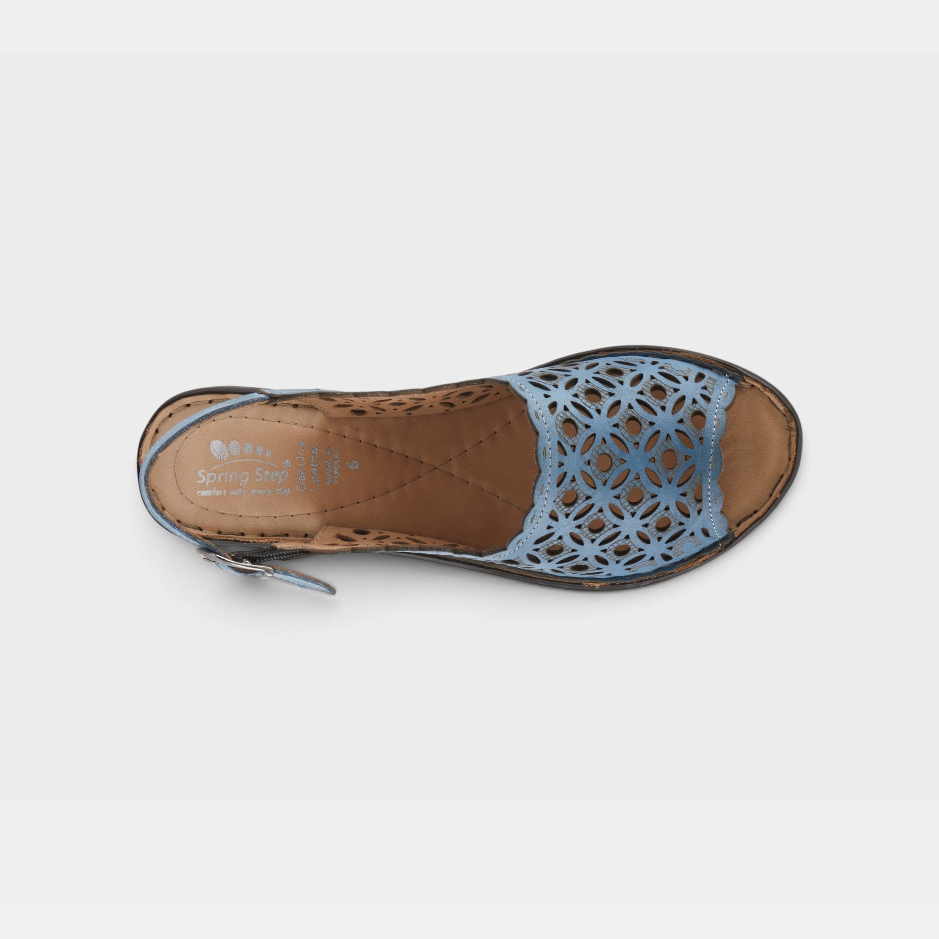 Spring Step Belizana Blue Sandal