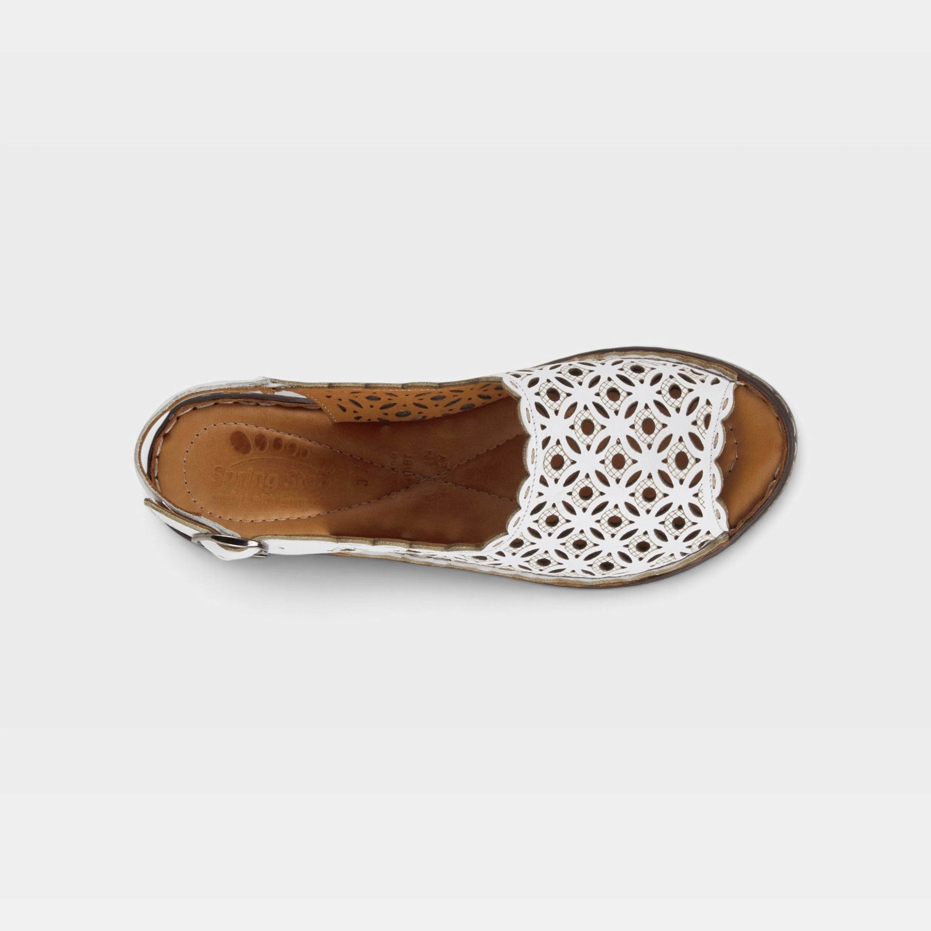 Spring Step Belizana White Sandal