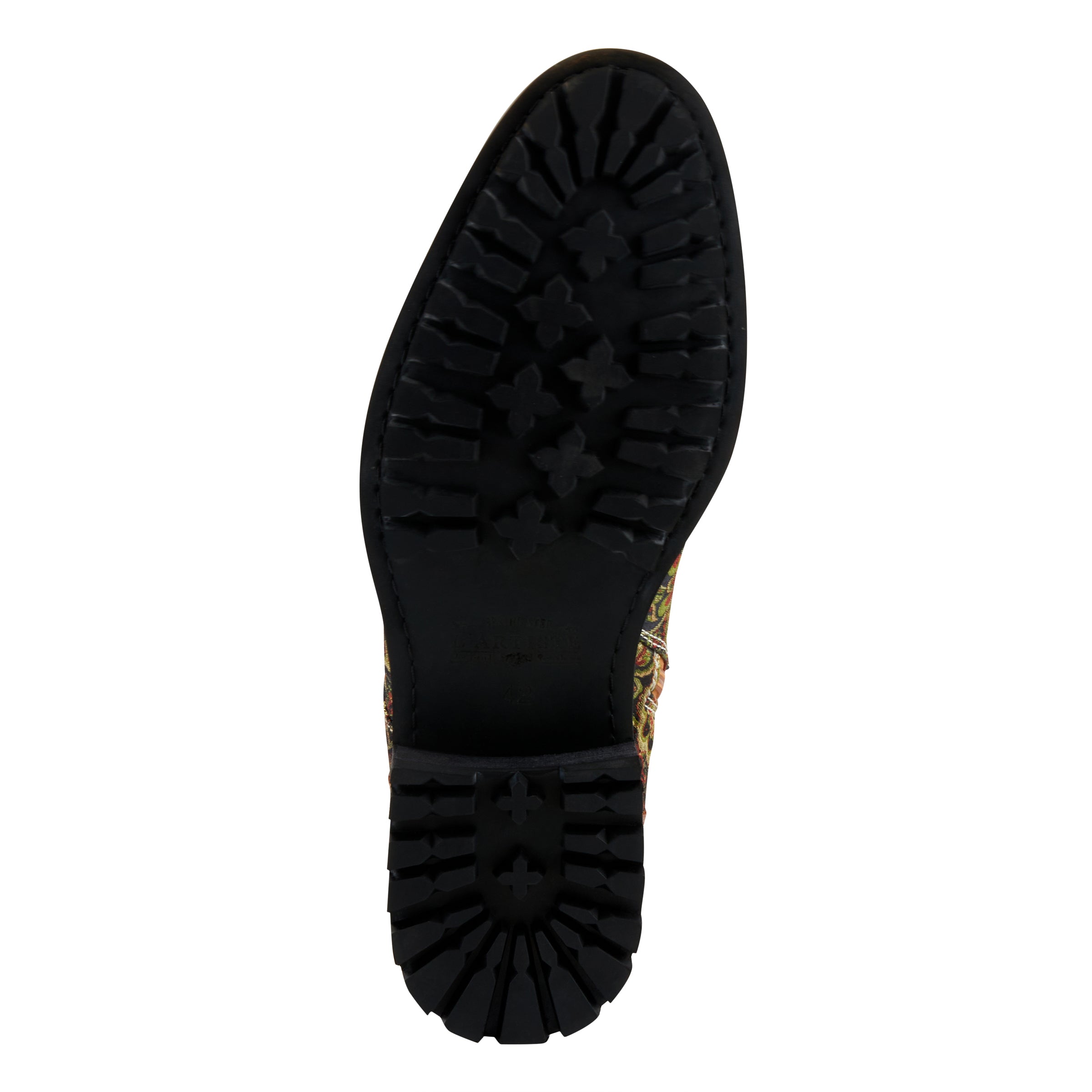 L'Artiste L'ARTISTE MEN BERGER BOOTIE boot in tan multi with handcrafted leather design