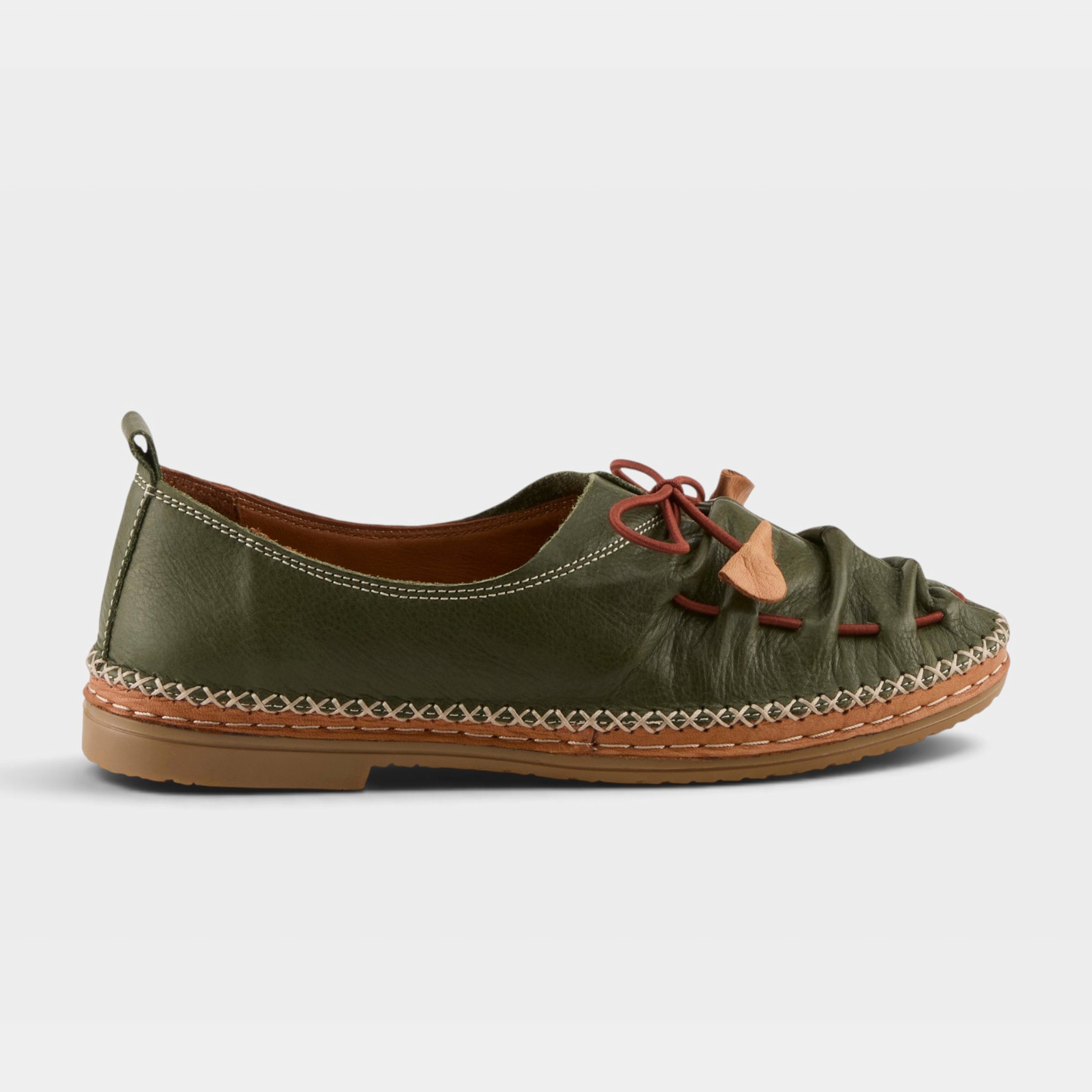 Spring Step Berna Dark Olive Shoe