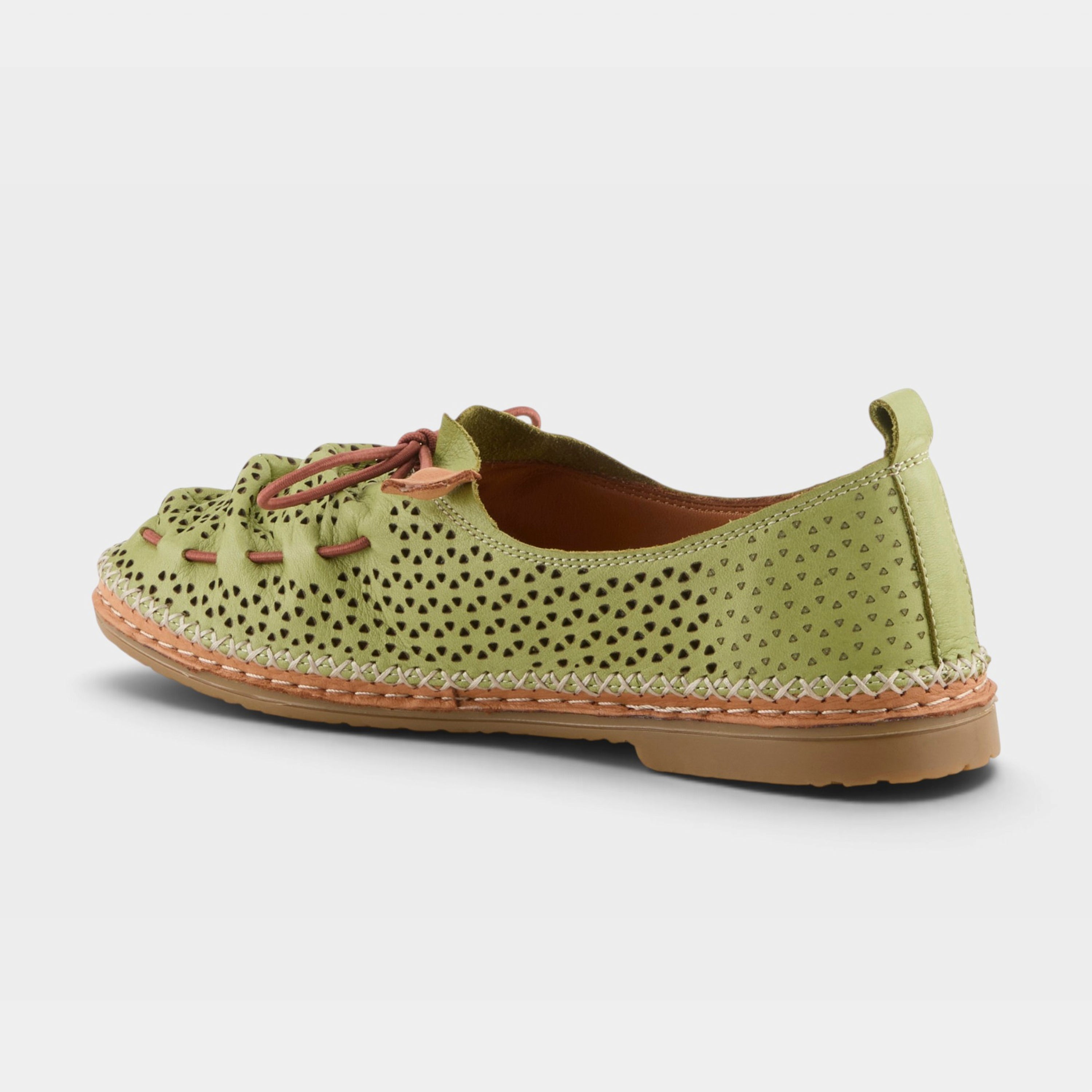 Spring Step Berna-Perf Green Slip-on Shoe