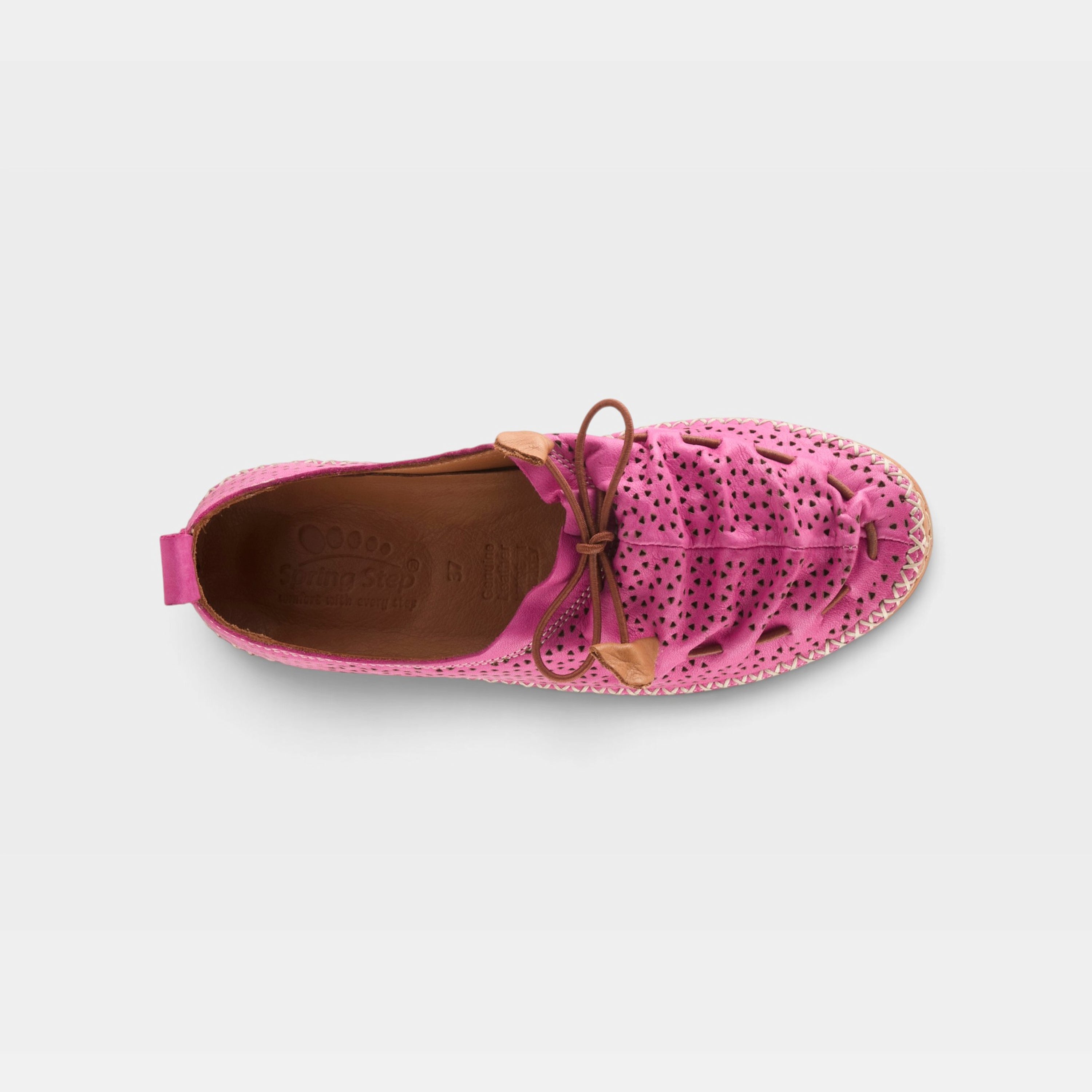 Spring Step Berna-Perf Hot Pink Slip-on Shoe