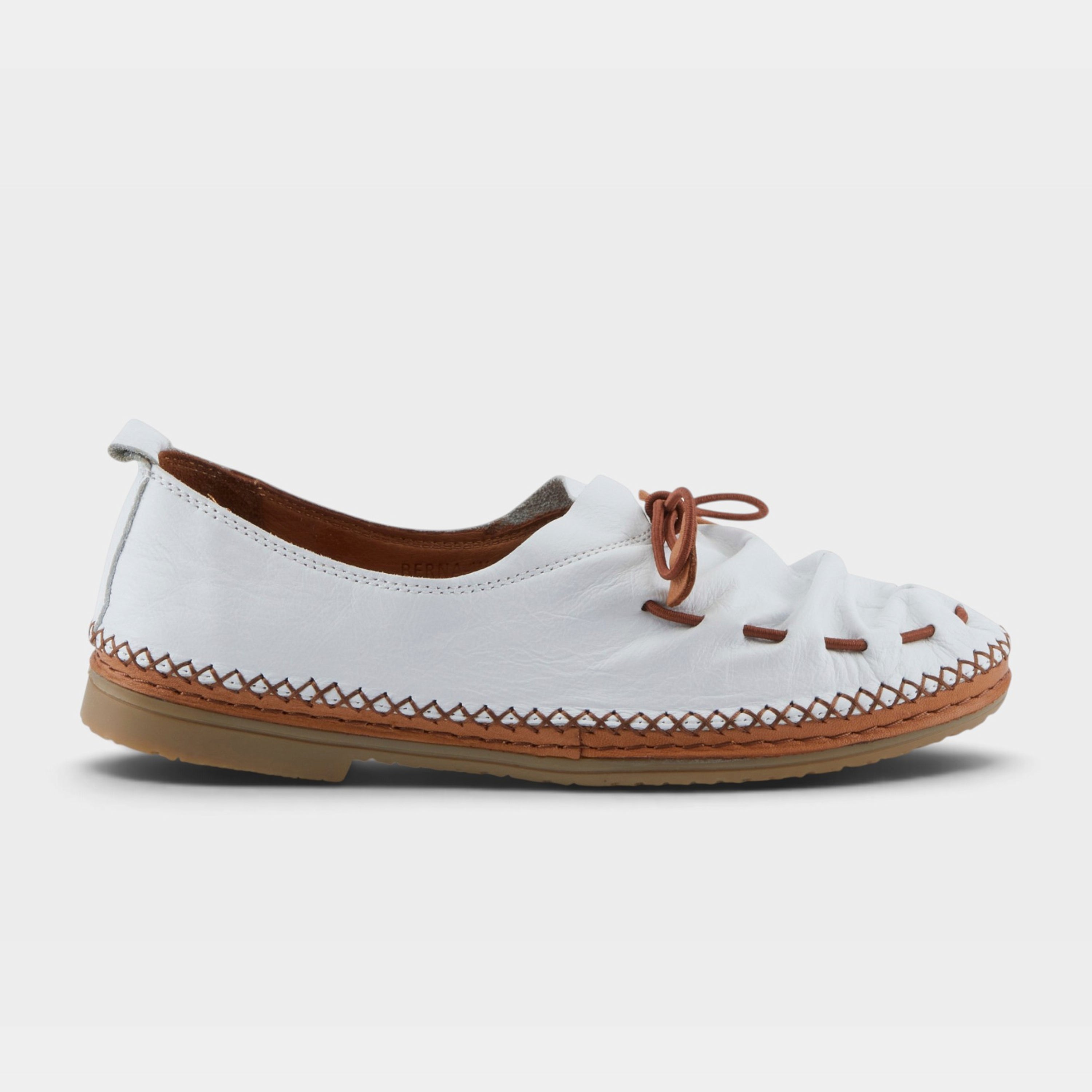 Spring Step Berna White Shoe