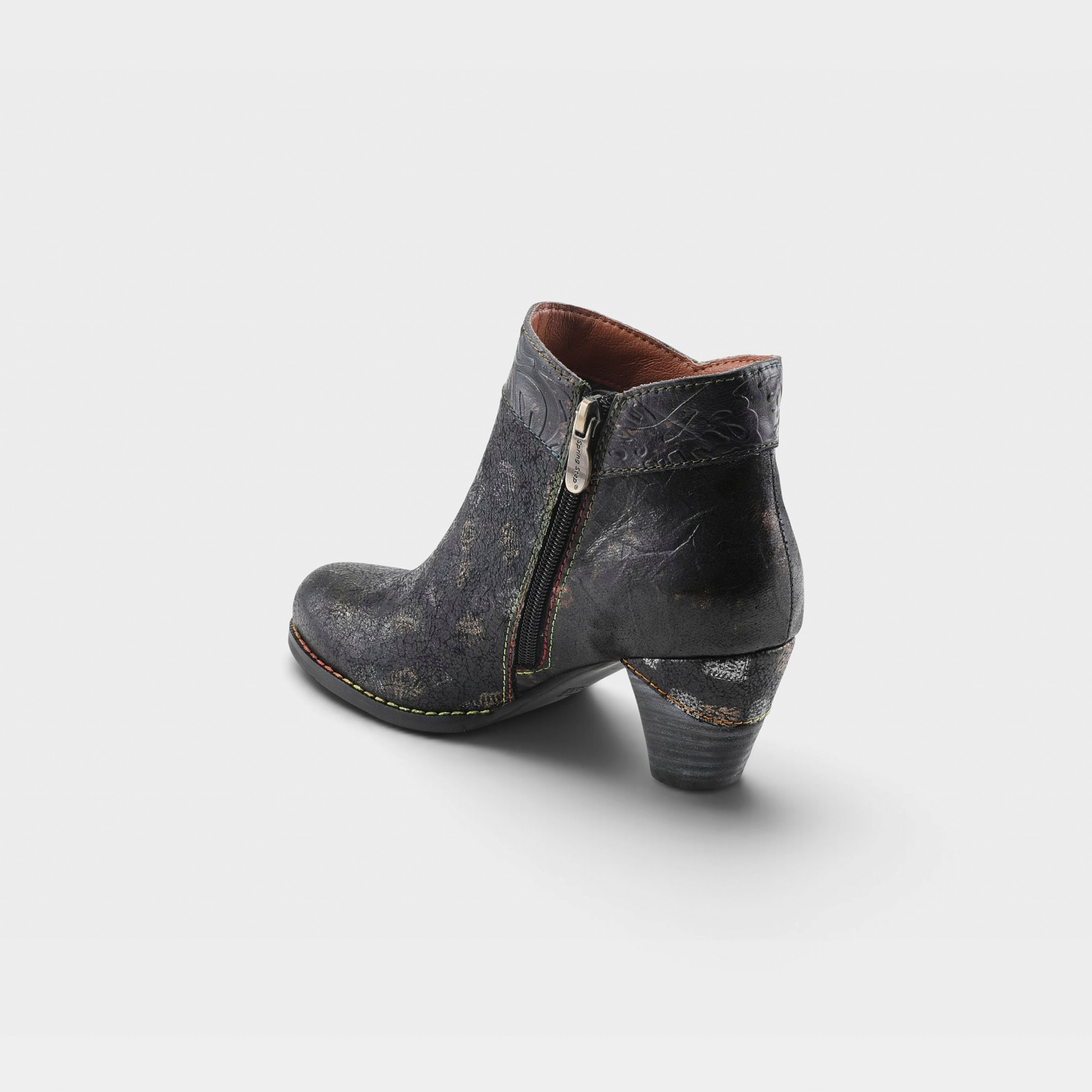 L'Artiste Bestlove boots in Black Multi, alternate angle view