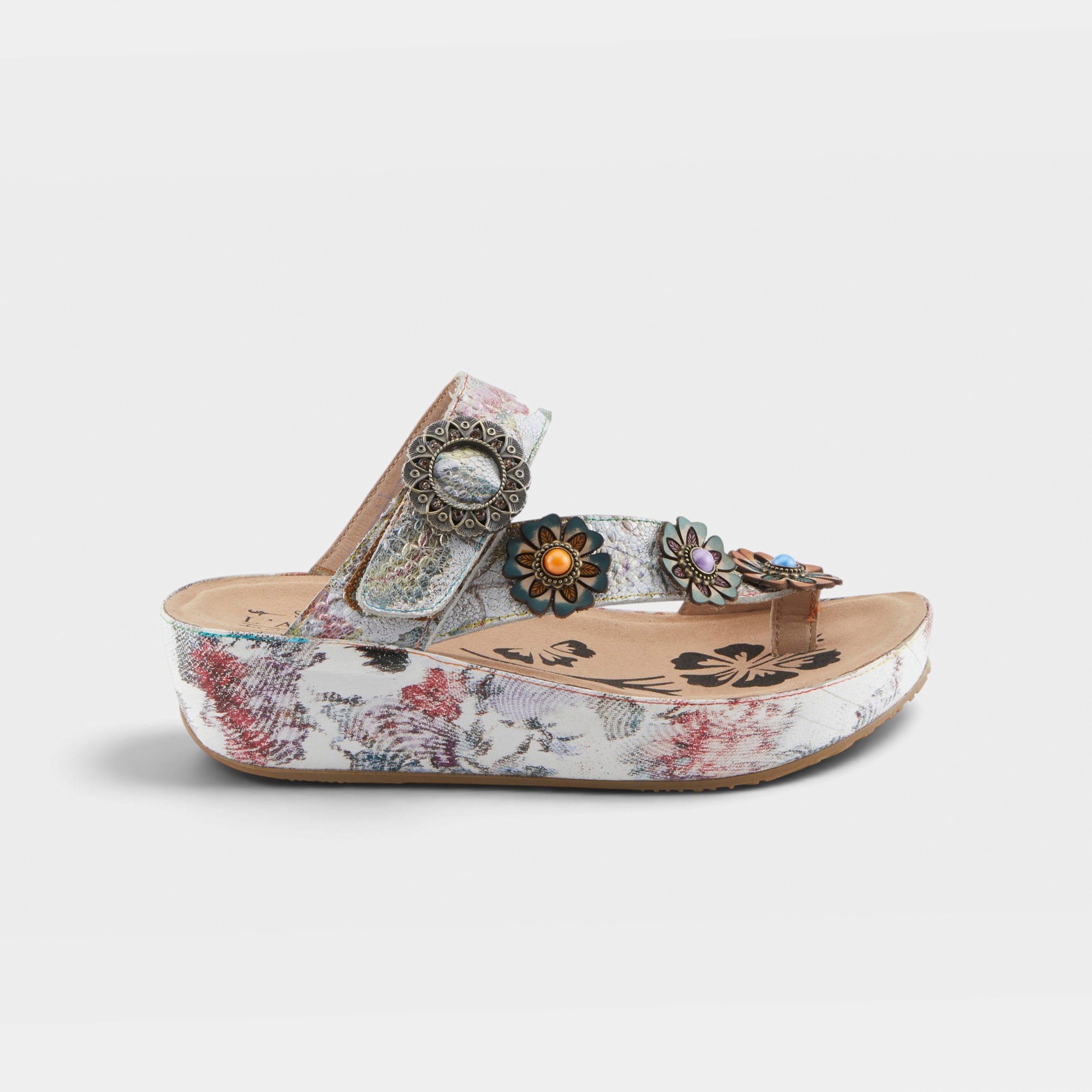 L'Artiste Blissbloom sandals in Ice Multi, hero view