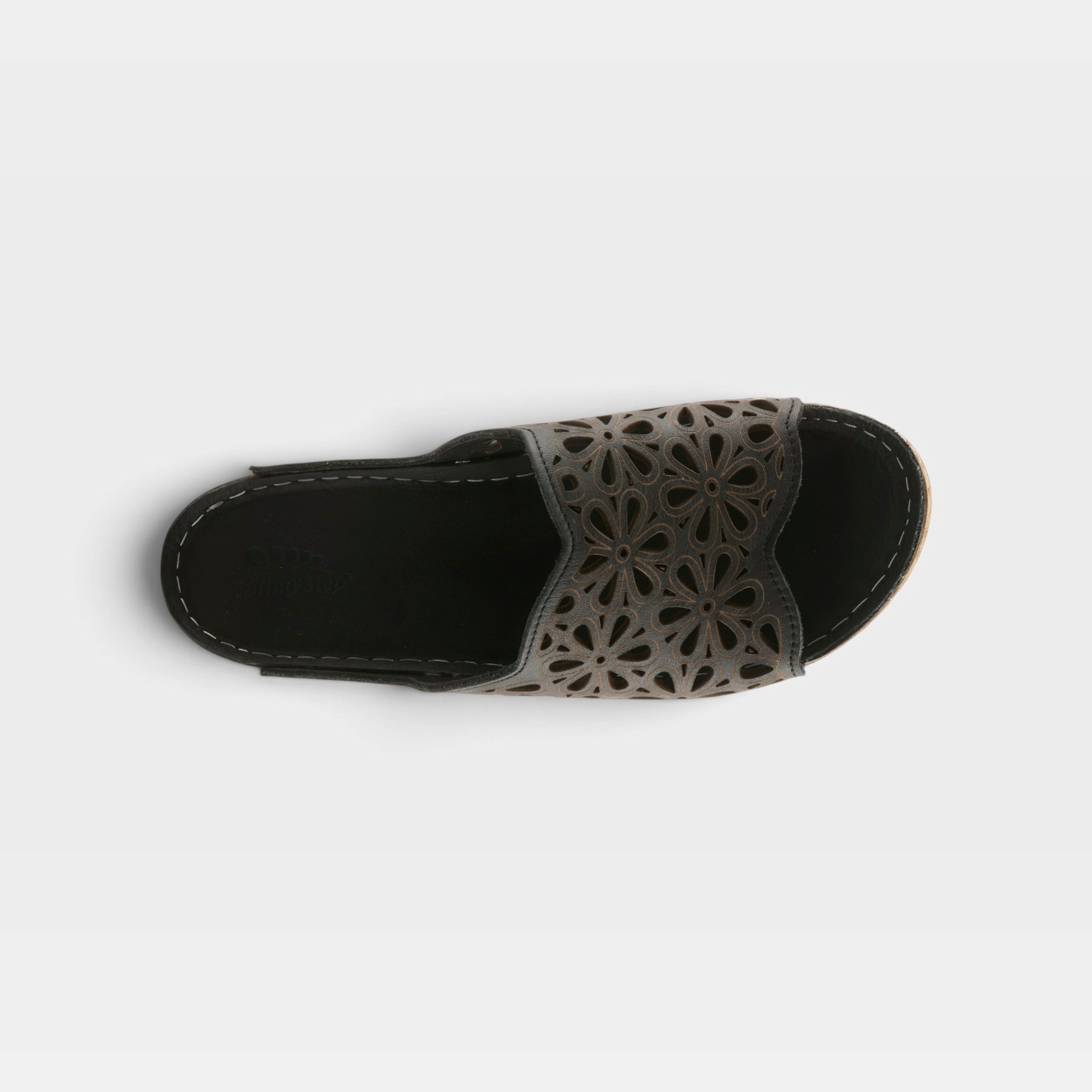 Spring Step Bloomella Black Sandal