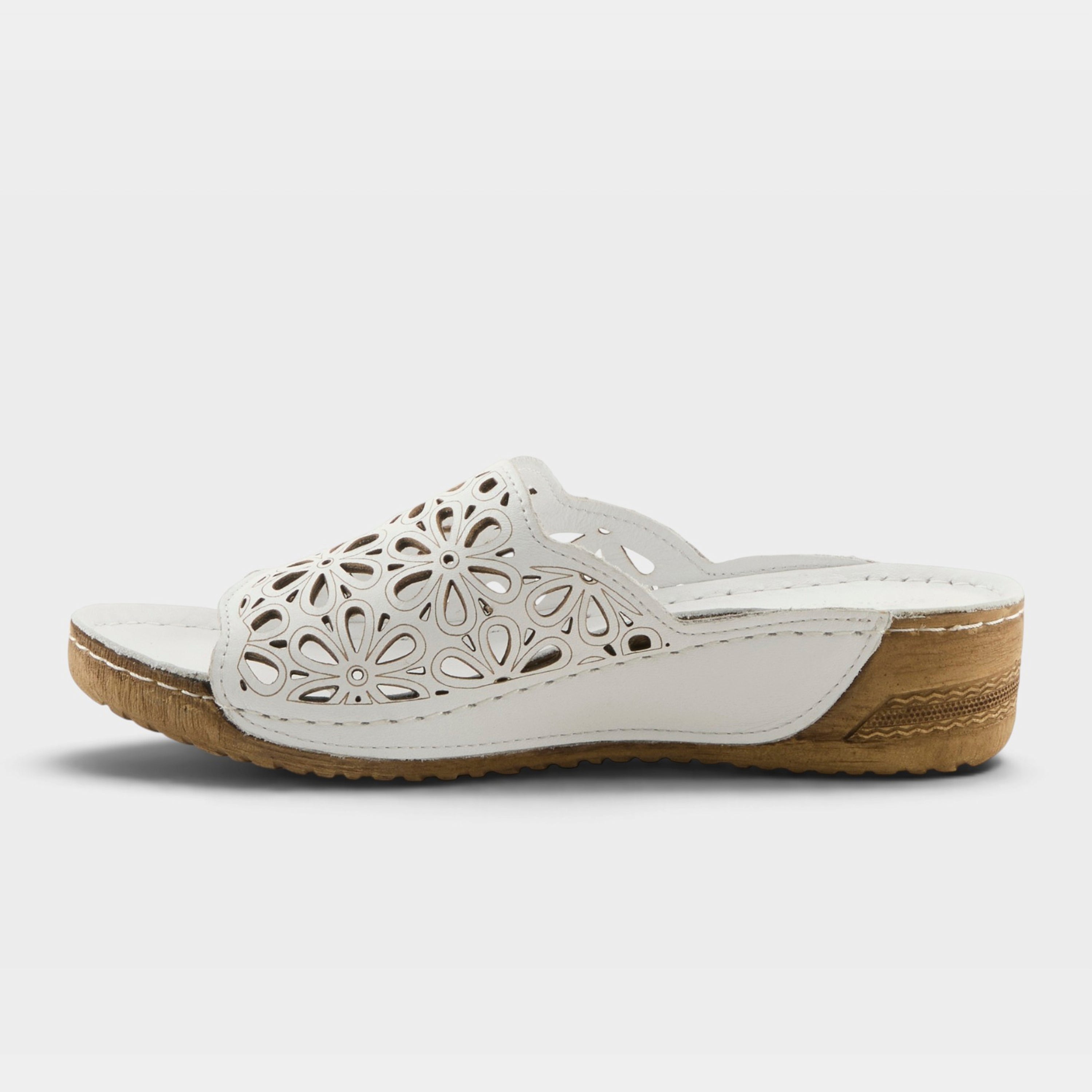 Spring Step Bloomella White Sandal