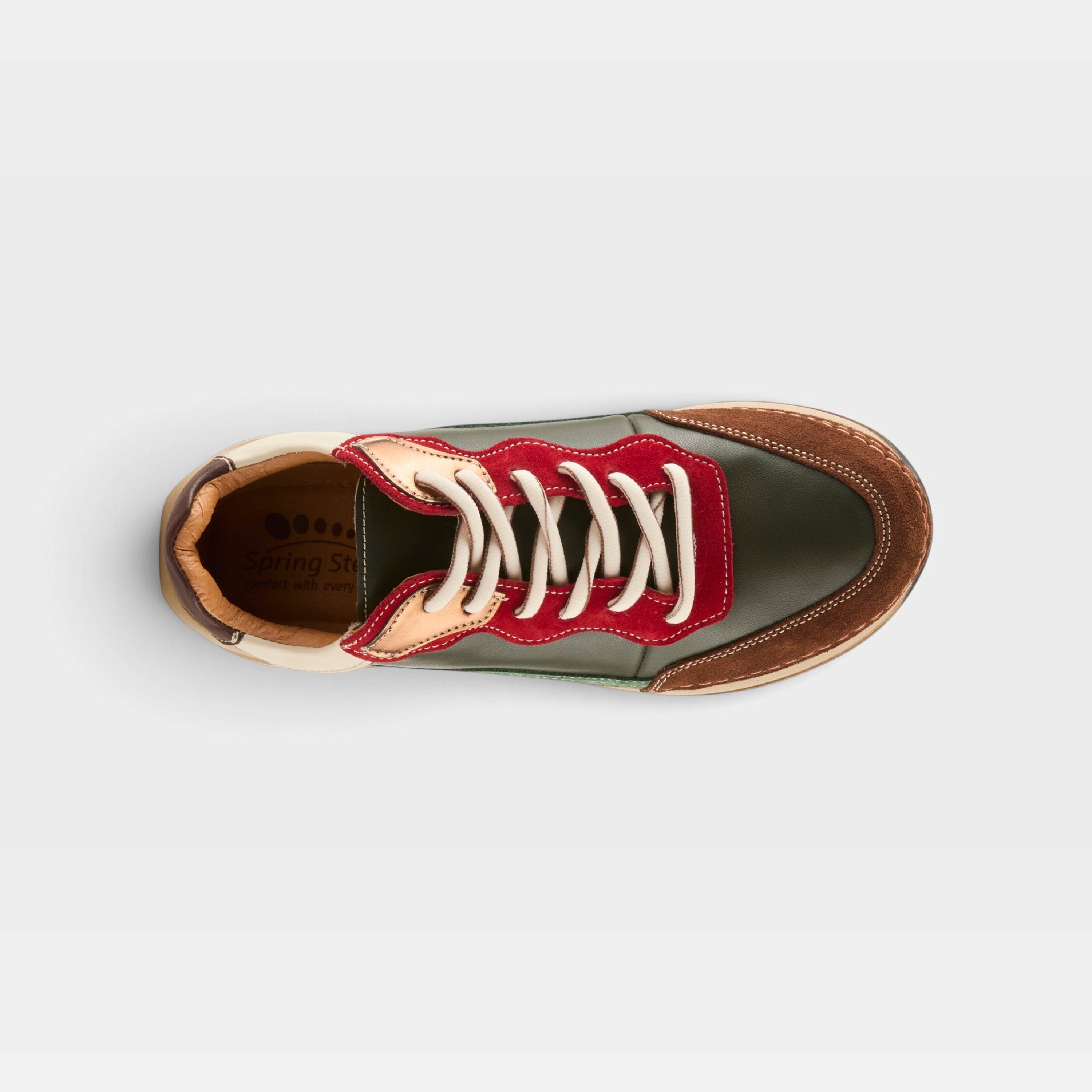 Spring Step Booker Olive Multi Sneaker