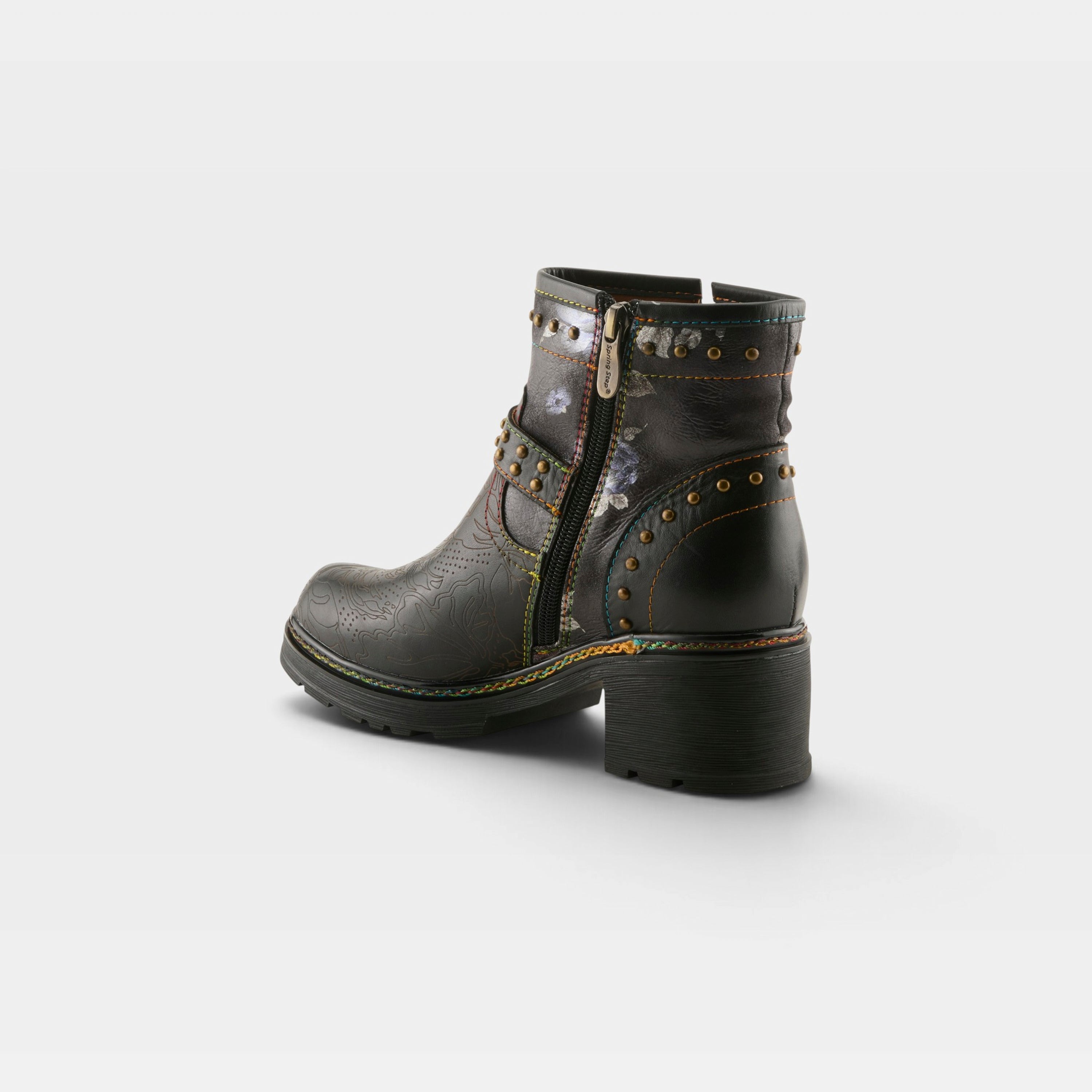 L'Artiste Branchout boots in Black Multi, alternate angle view