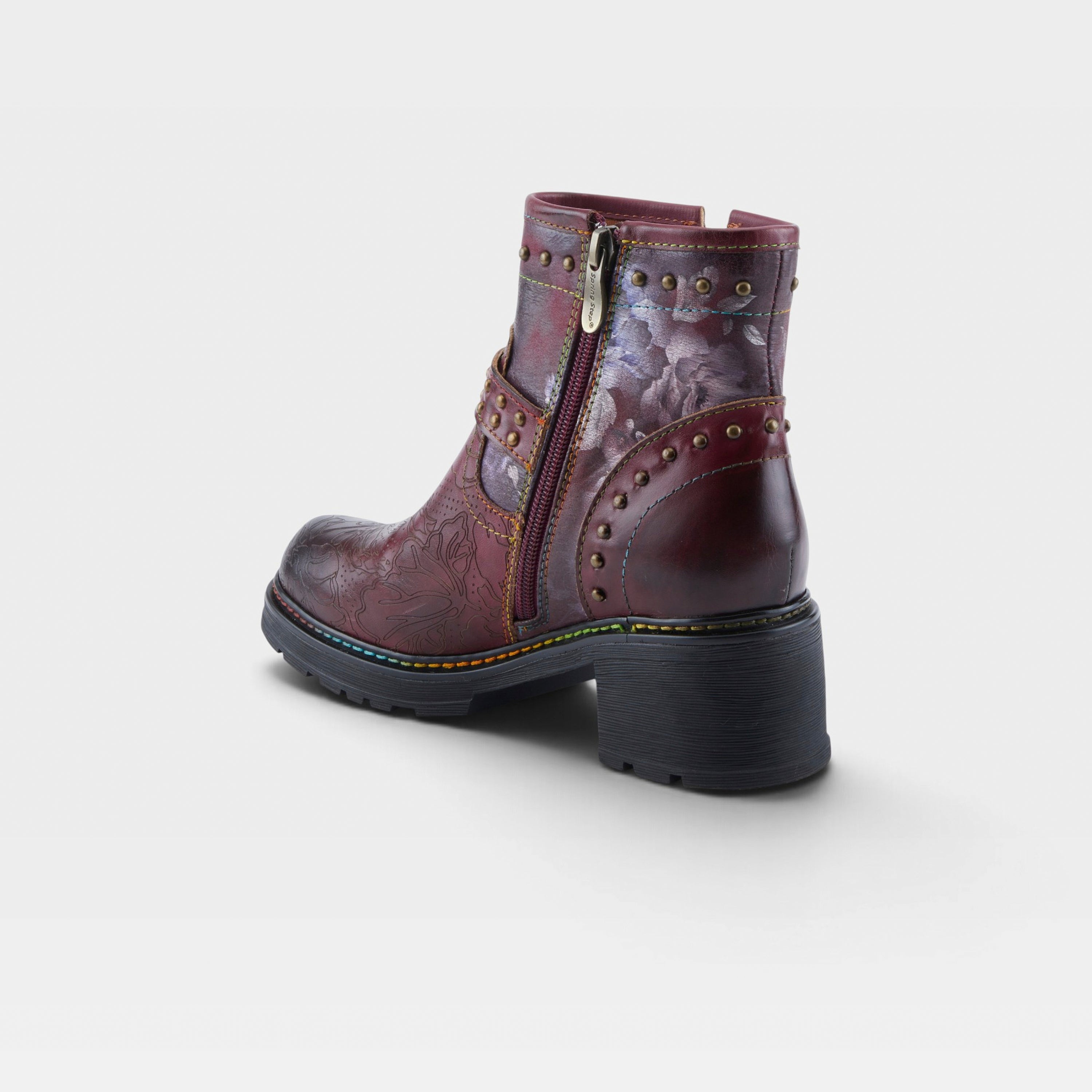 L'Artiste Branchout boots in Bordeaux Multi, alternate angle view