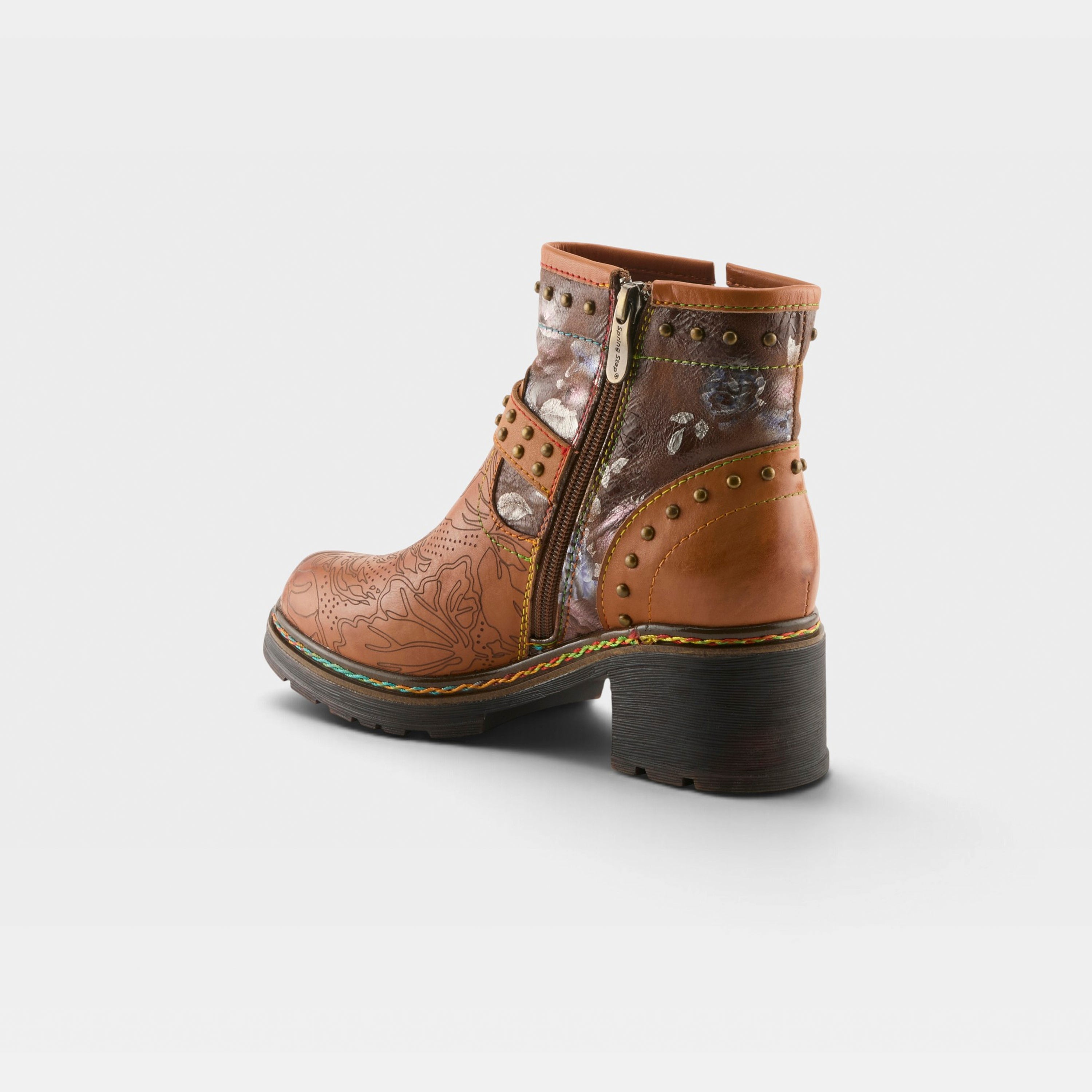 L'Artiste Branchout boots in Camel Multi, alternate angle view