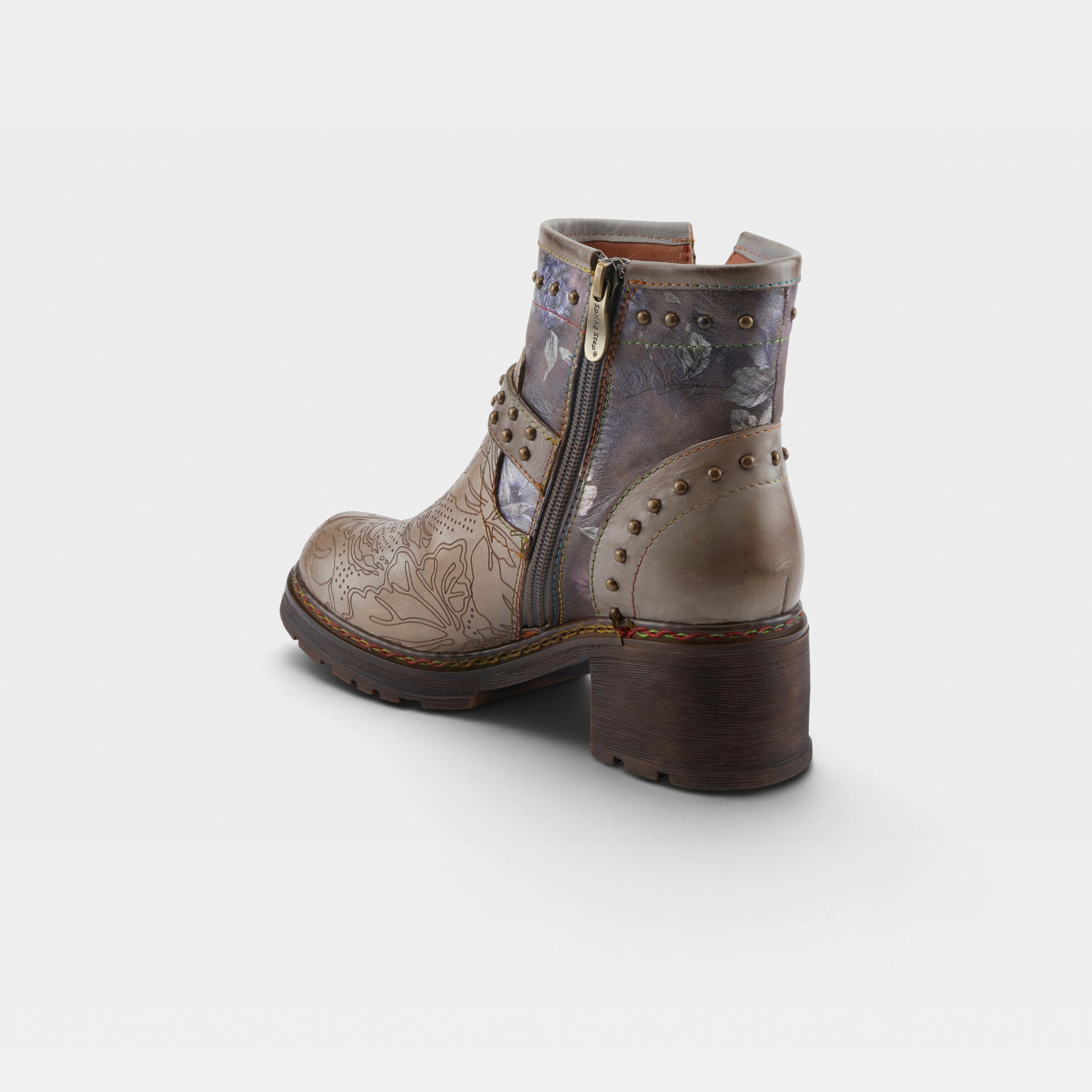 L'Artiste Branchout boots in Grey Multi, alternate angle view
