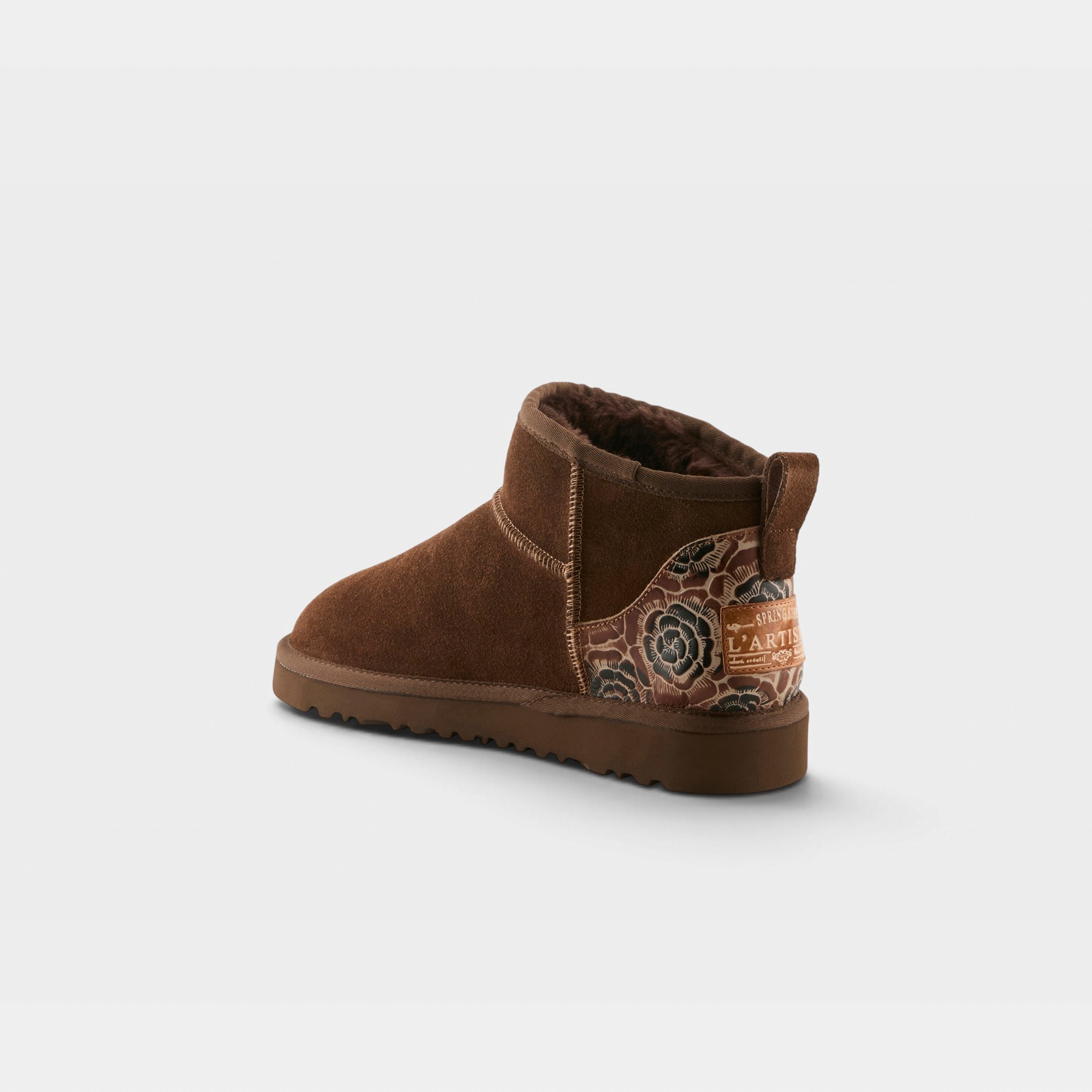 L'Artiste Brandai boots in Dark Brown MLT Suede, alternate angle view