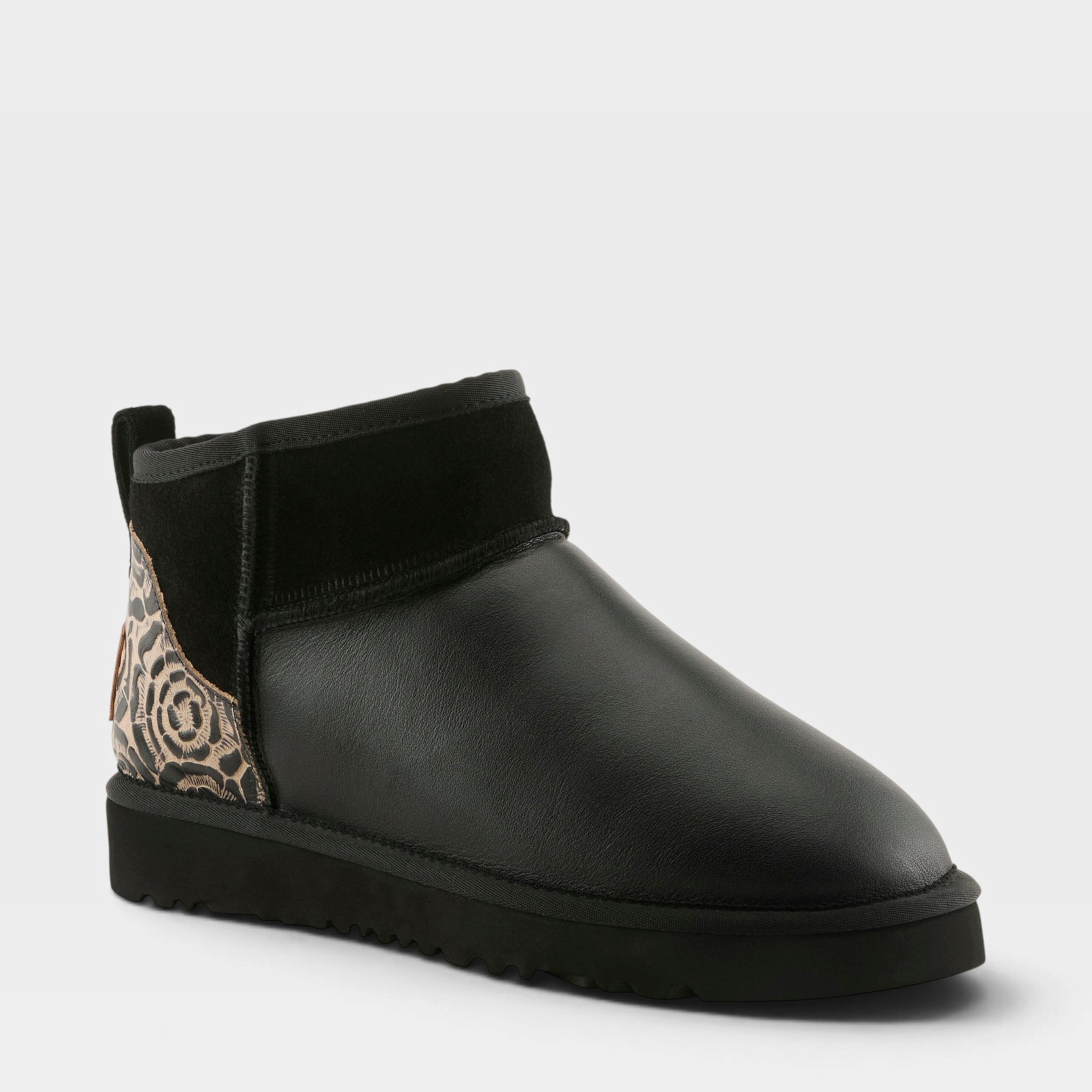 L'Artiste BRANDAI-GLOSS BOOTS in BLACK MULTI, front view