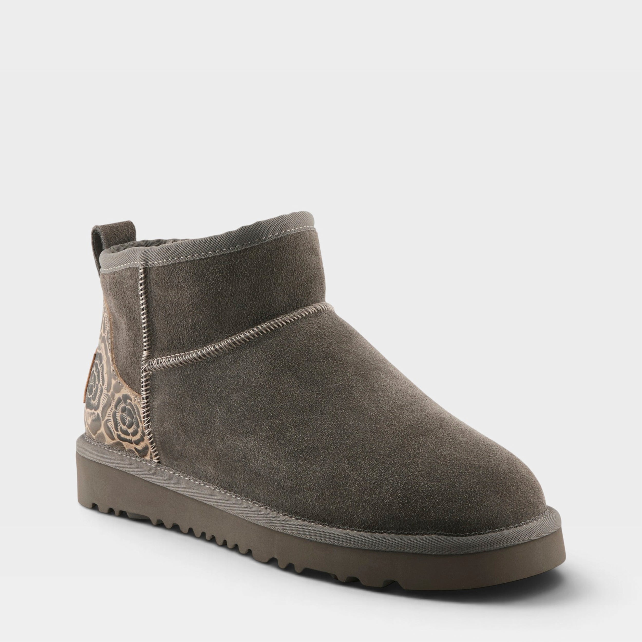 L'Artiste BRANDAI BOOTS in GREY MULTI SUEDE, front view
