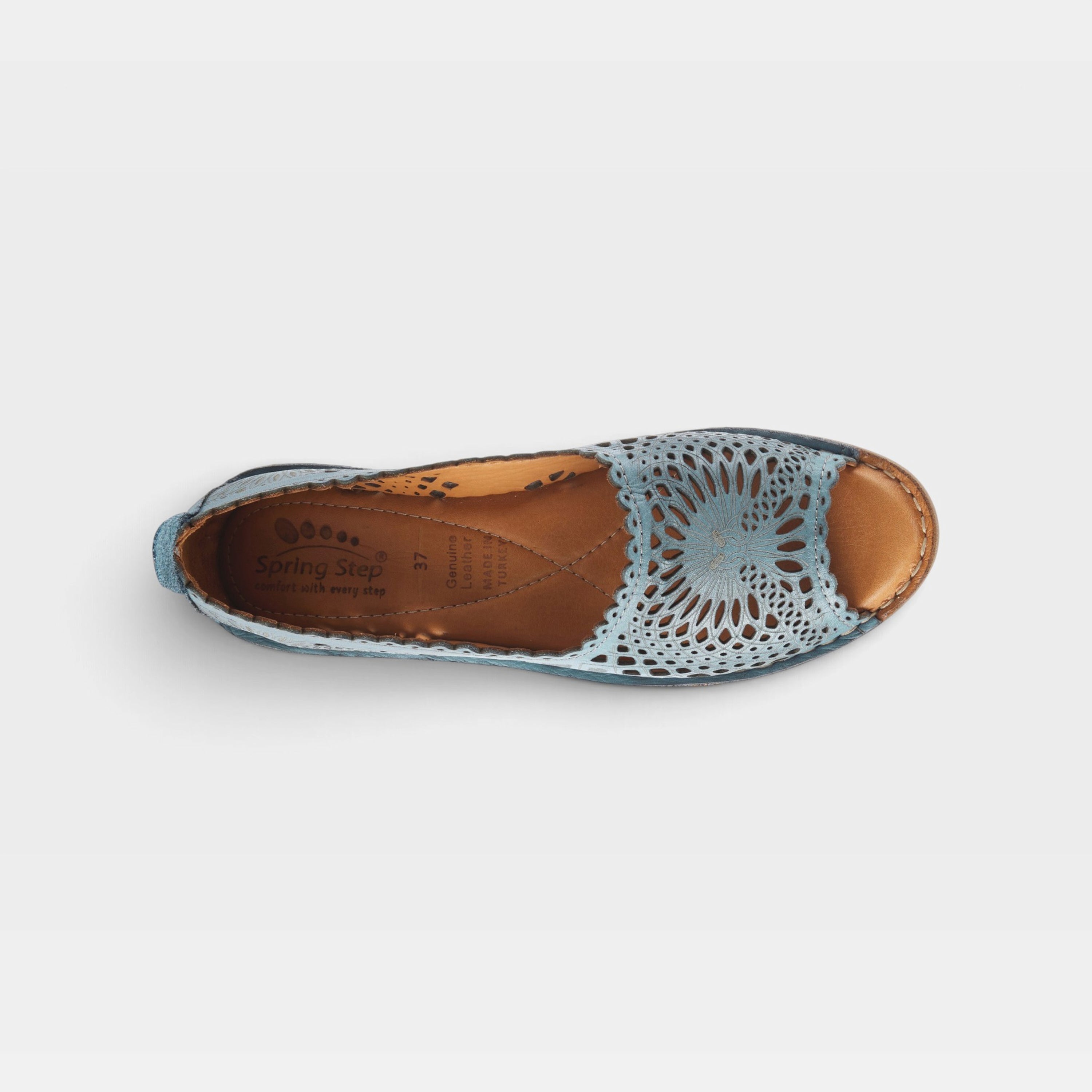 Spring Step Brandal Blue Slip-on Shoe