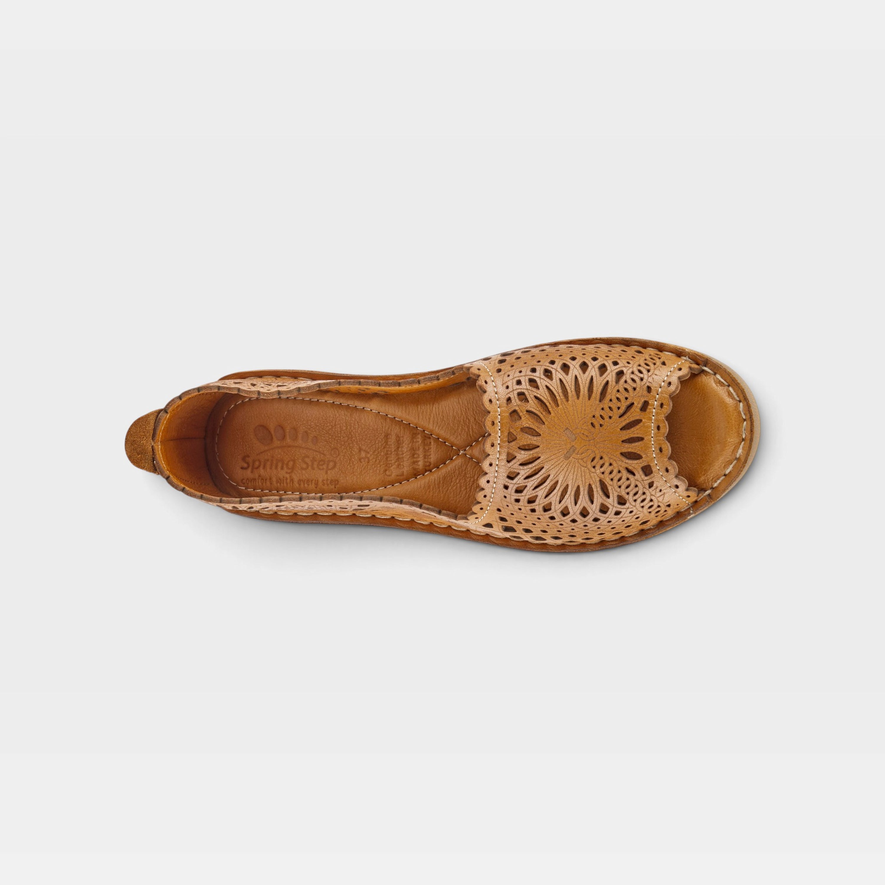 Spring Step Brandal Camel Slip-on Shoe