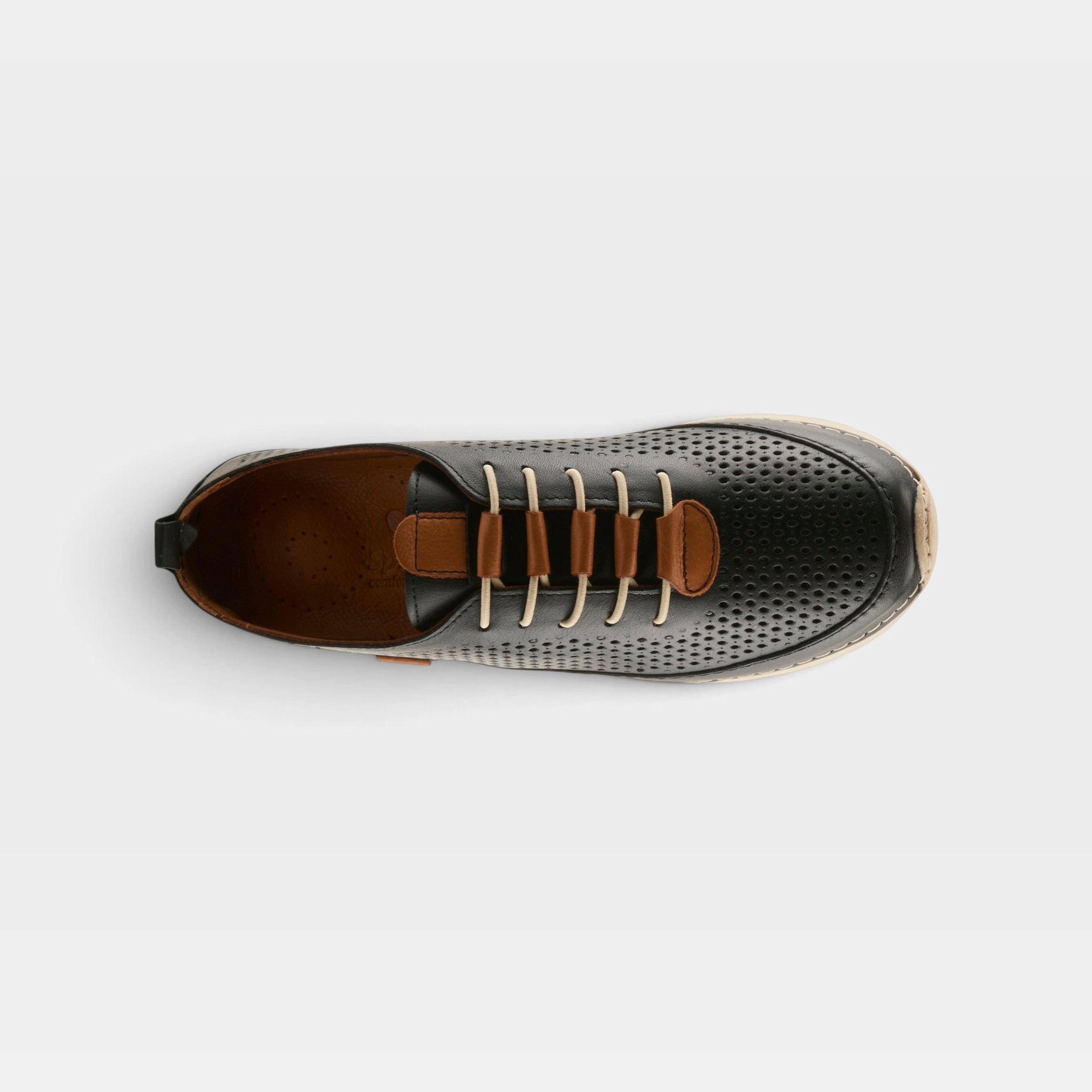 Spring Step Breen Black Fashion Casual Sneaker