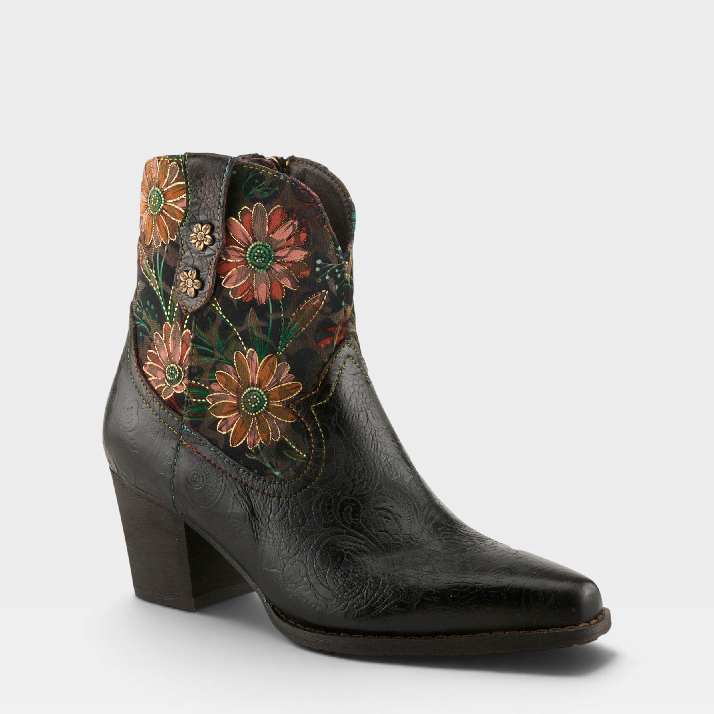 L'Artiste BRYDIE BOOTS in BLACK MULTI, front view