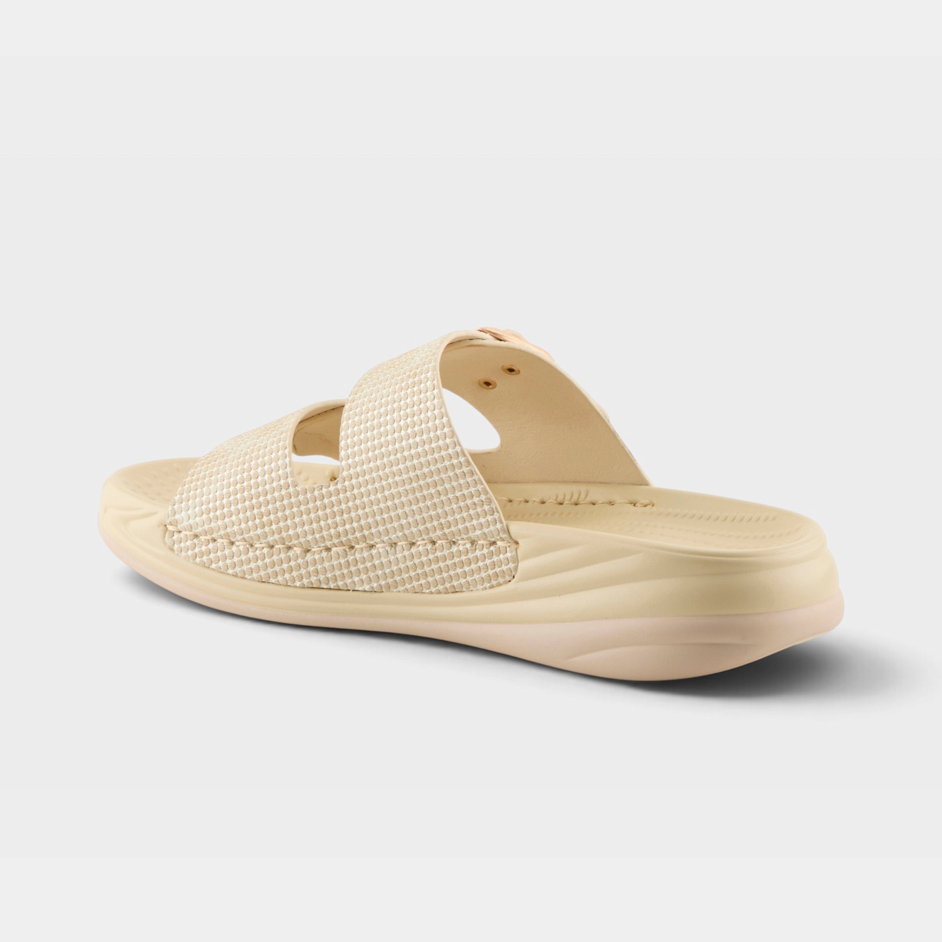 Flexus Buttermere Bone Metallic Sandal