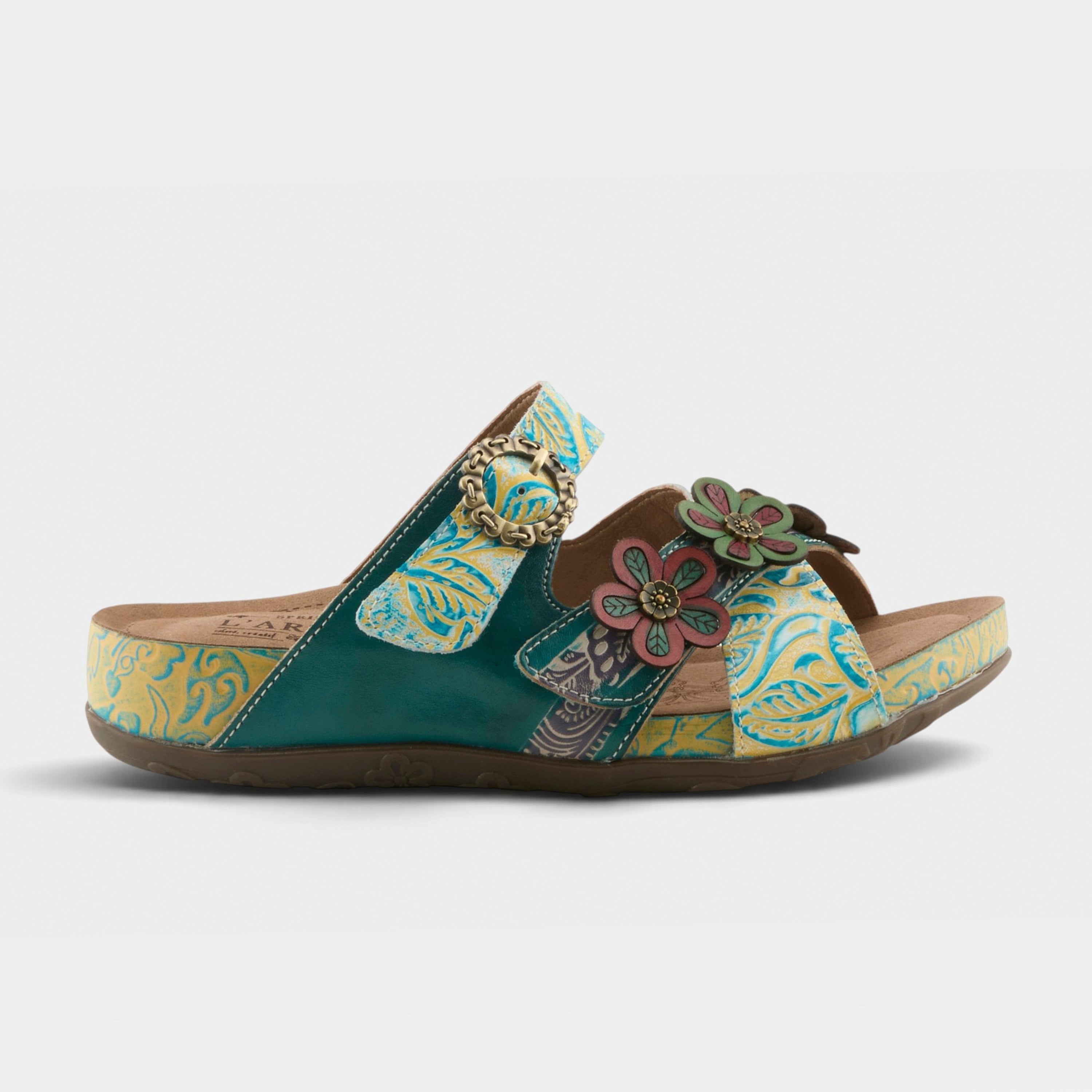 L'Artiste Caelana sandals in Turquoise Multi, hero view