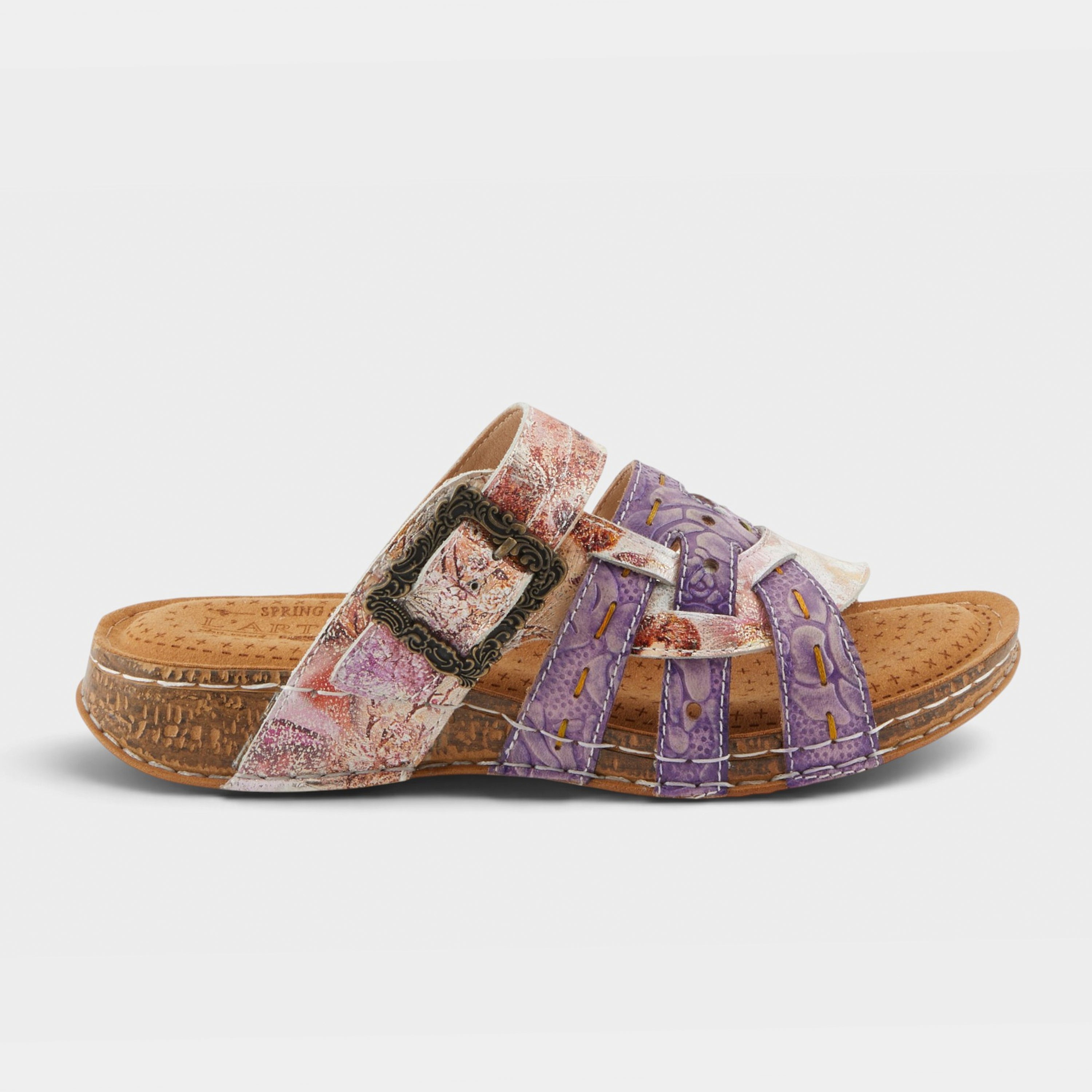 L'Artiste Calamityjay sandals in Purple Multi, hero view