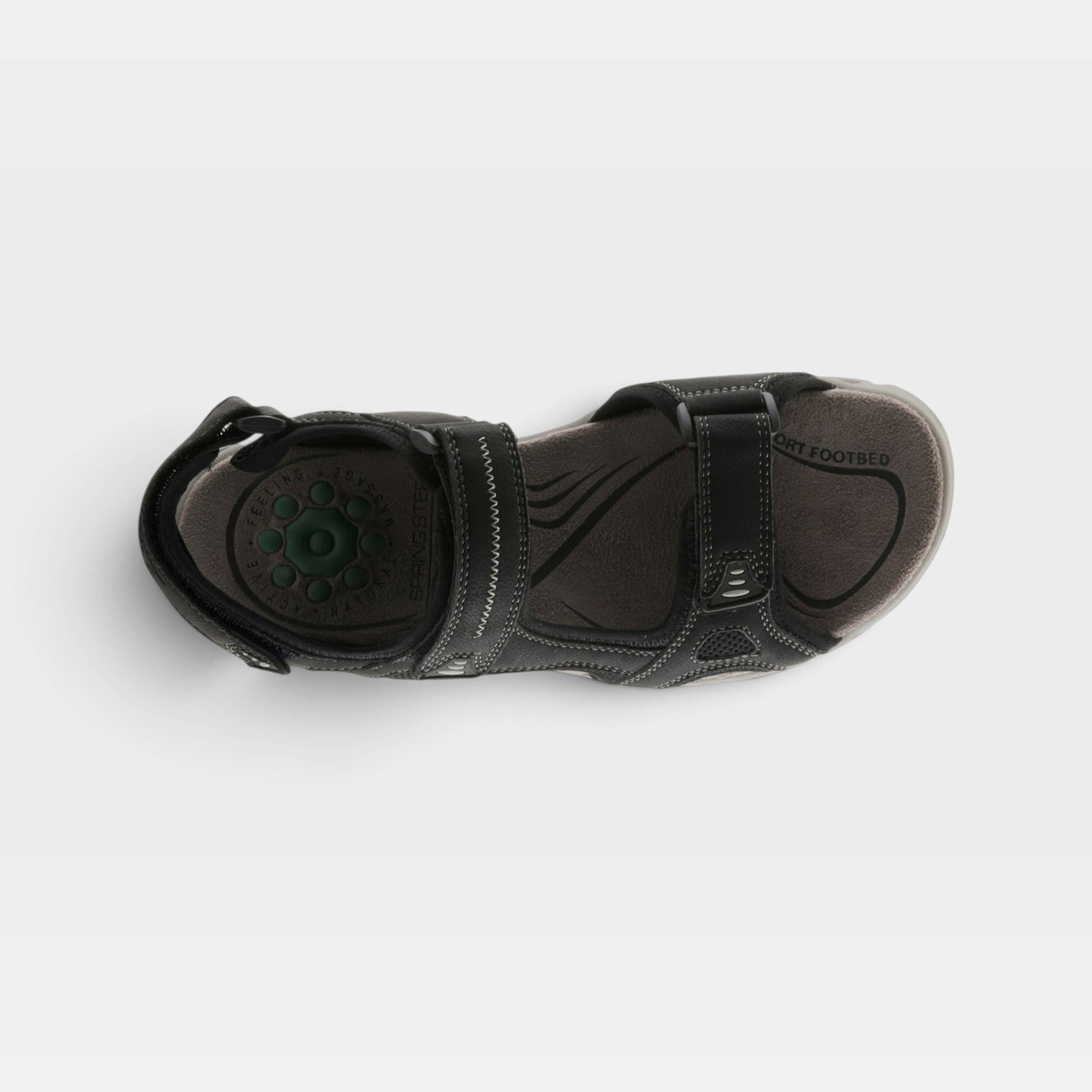 Spring Step Relife Men Cano Black Sandal