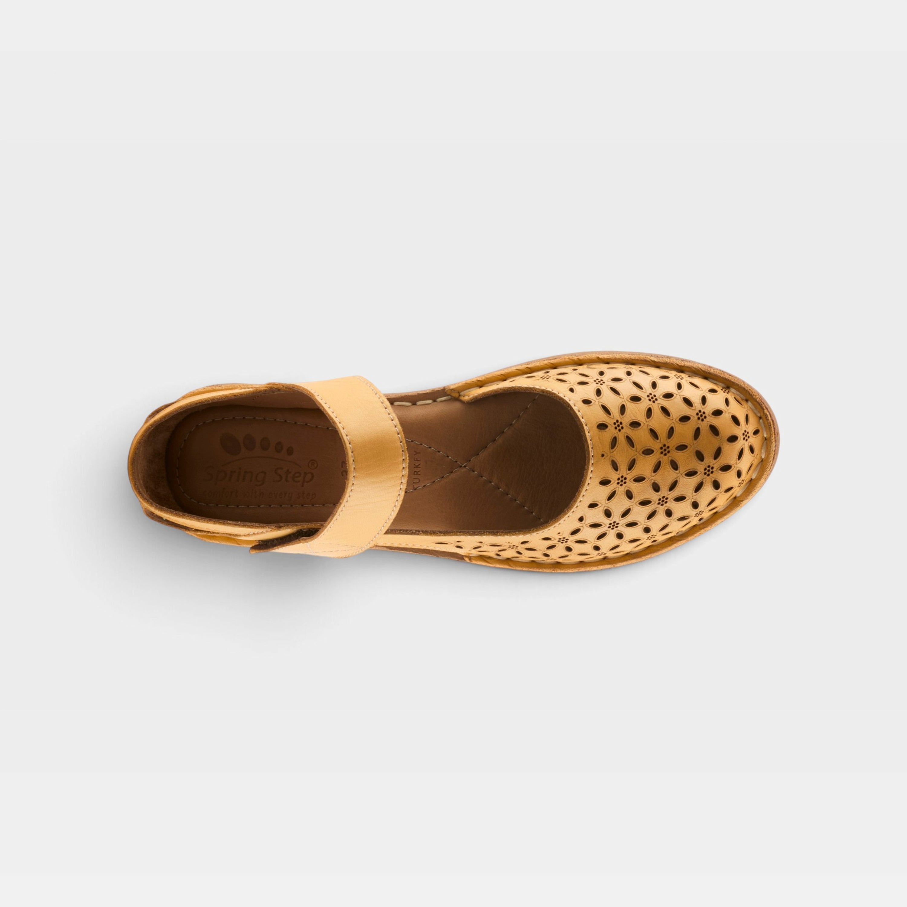 Spring Step Canoya Mustard Sandal