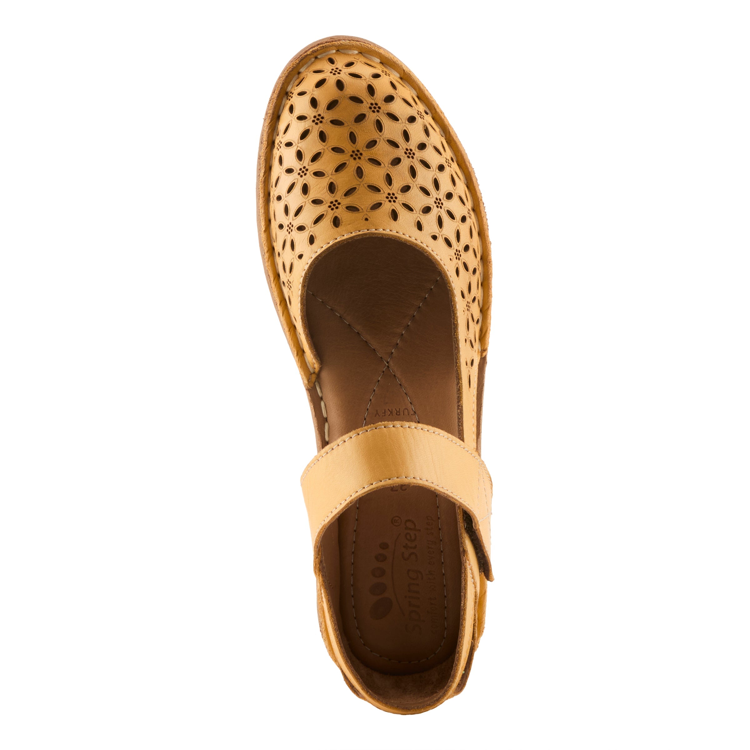Spring Step SPRING STEP CANOYA SANDALS sandal in mustard with comfortable everyday design