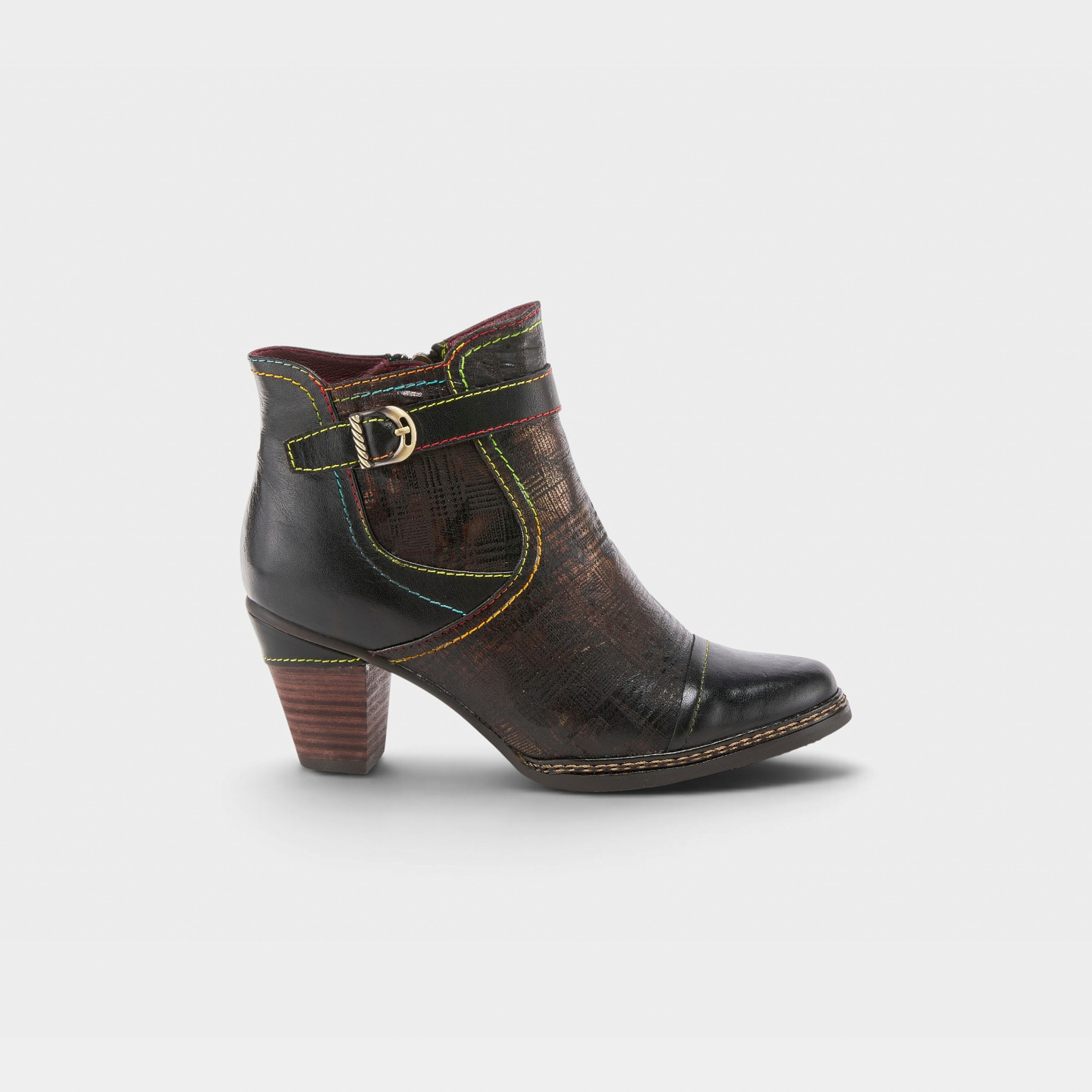 L'Artiste Captivate booties in Black Multi, hero view