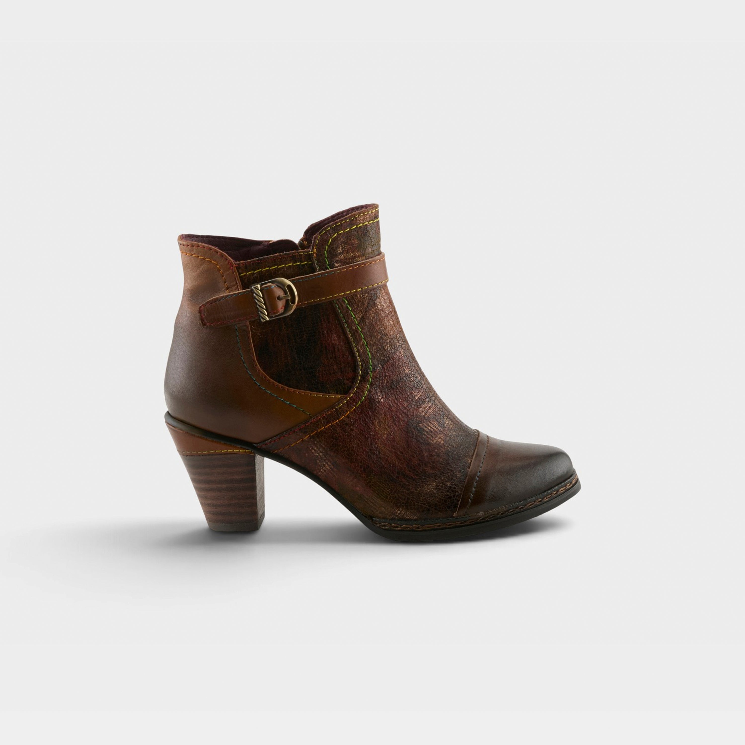 L'Artiste Captivate booties in Brown Multi, hero view