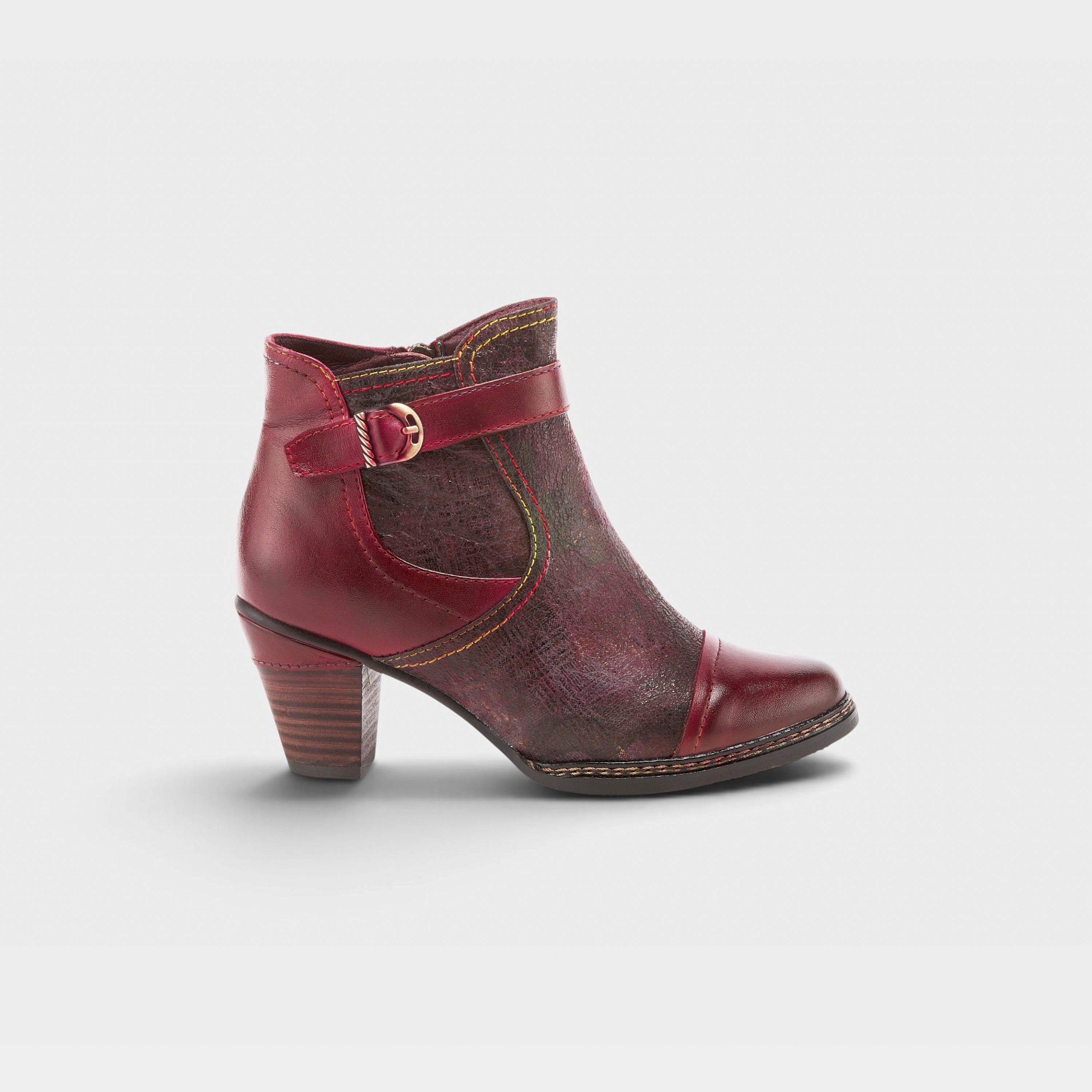 L'Artiste Captivate booties in Bordeaux Multi, hero view