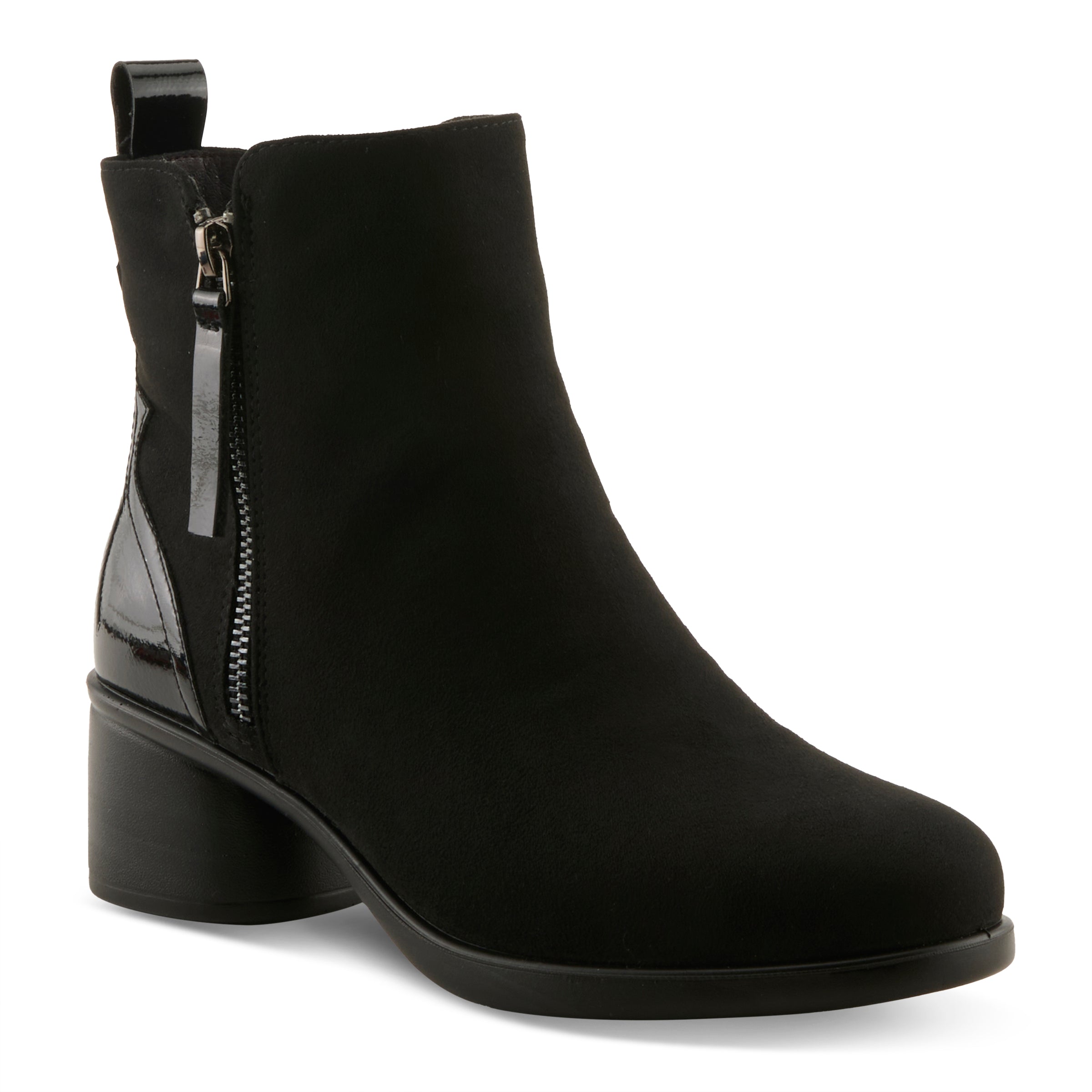 BLACK FAUX SUEDE