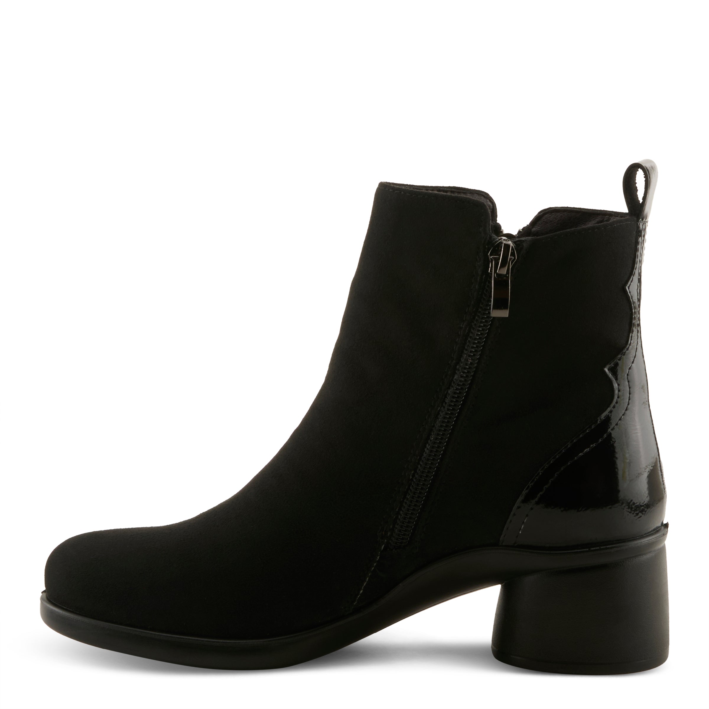 BLACK FAUX SUEDE
