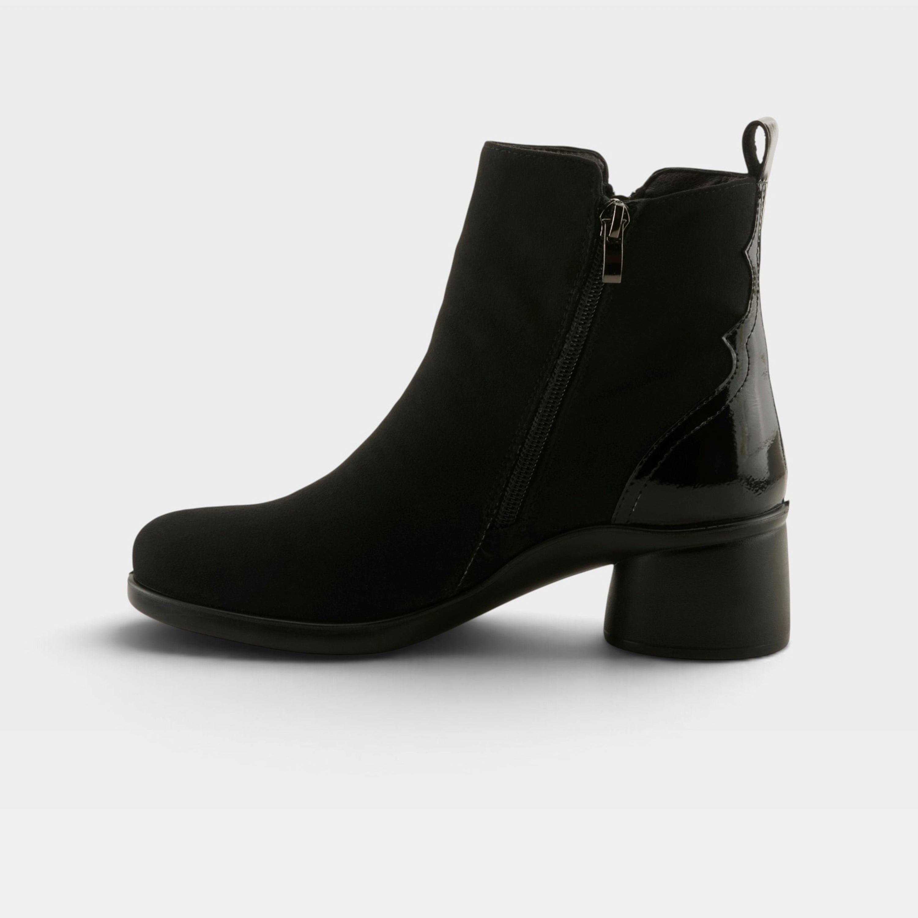 Flexus Carawey Black Faux Suede Boot