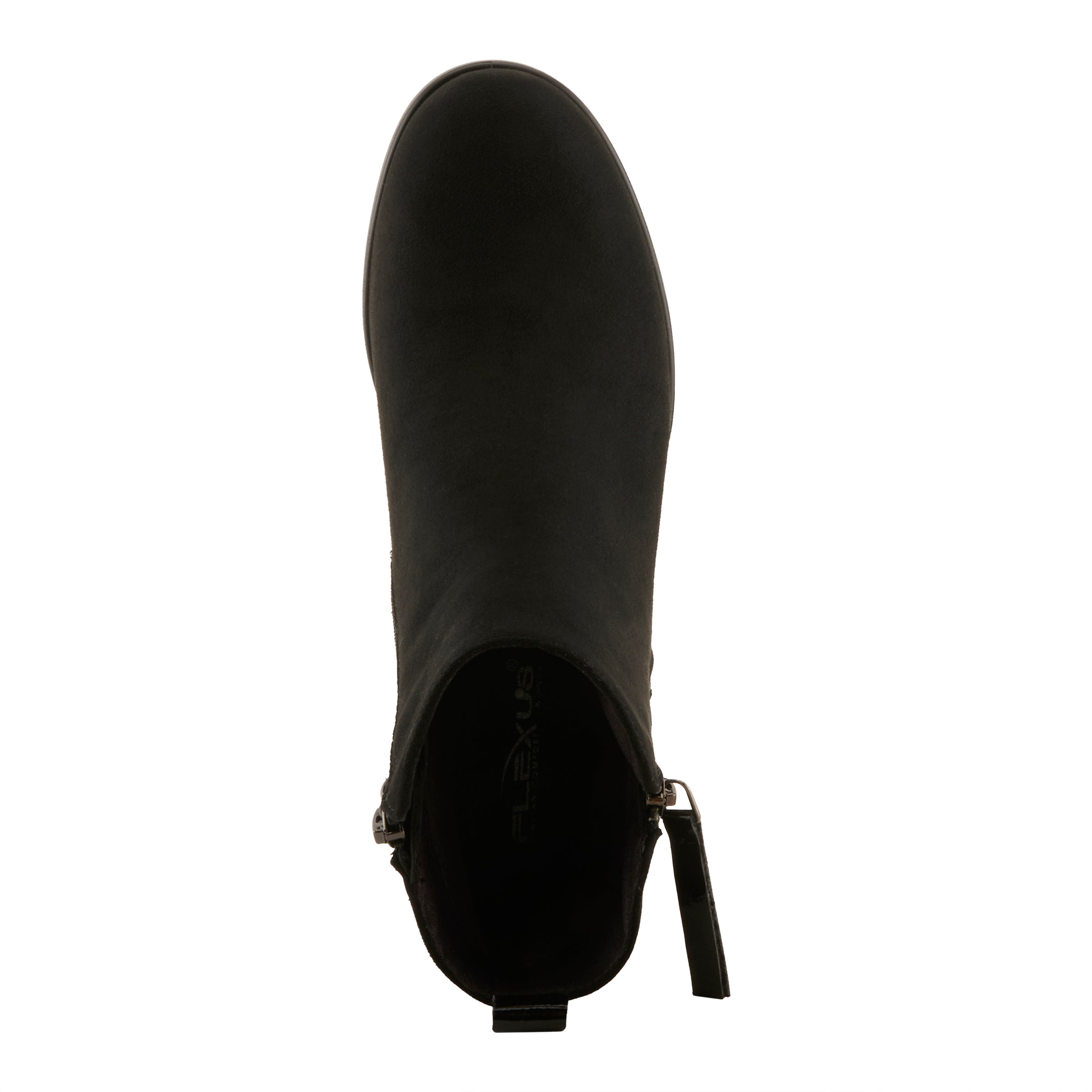 BLACK FAUX SUEDE
