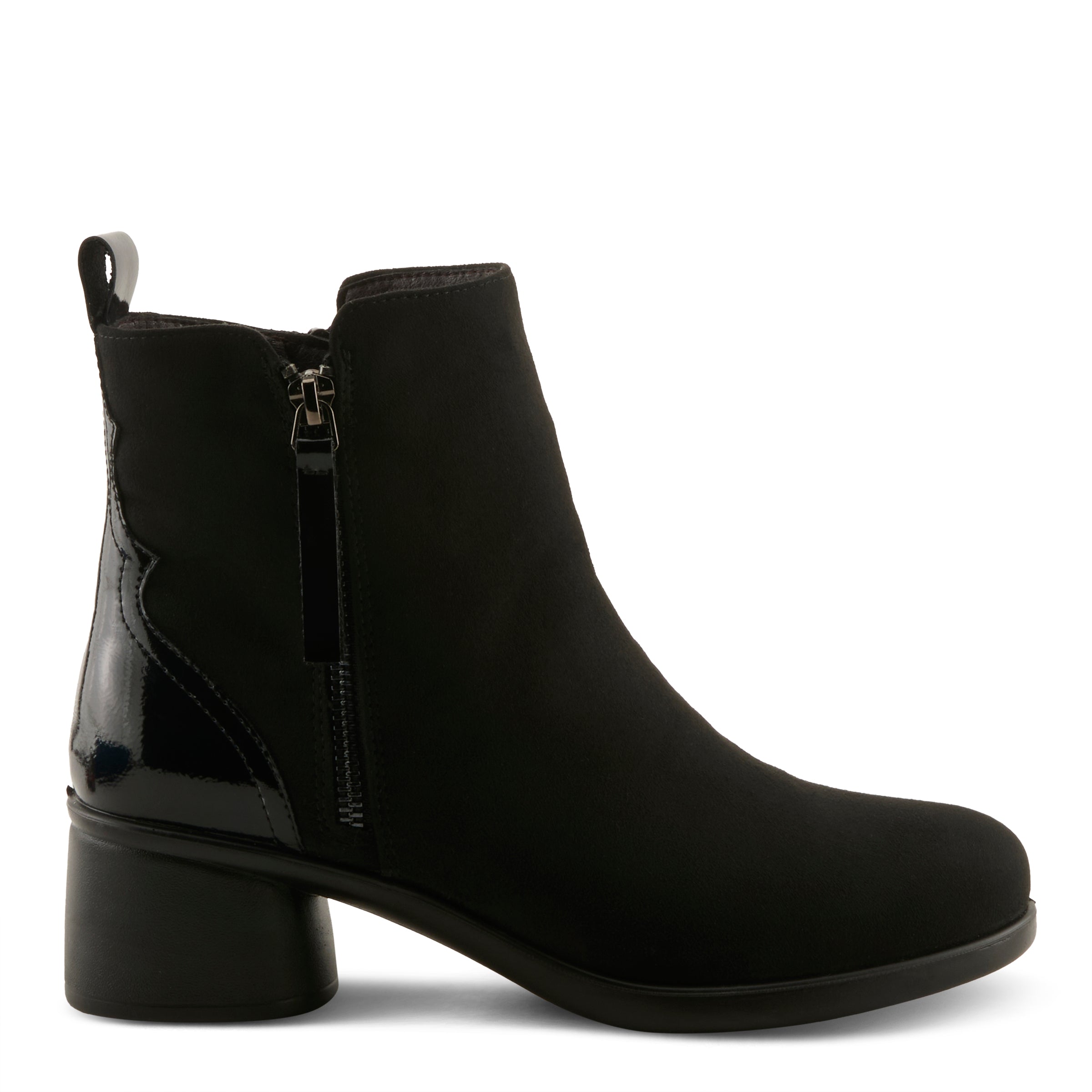 BLACK FAUX SUEDE