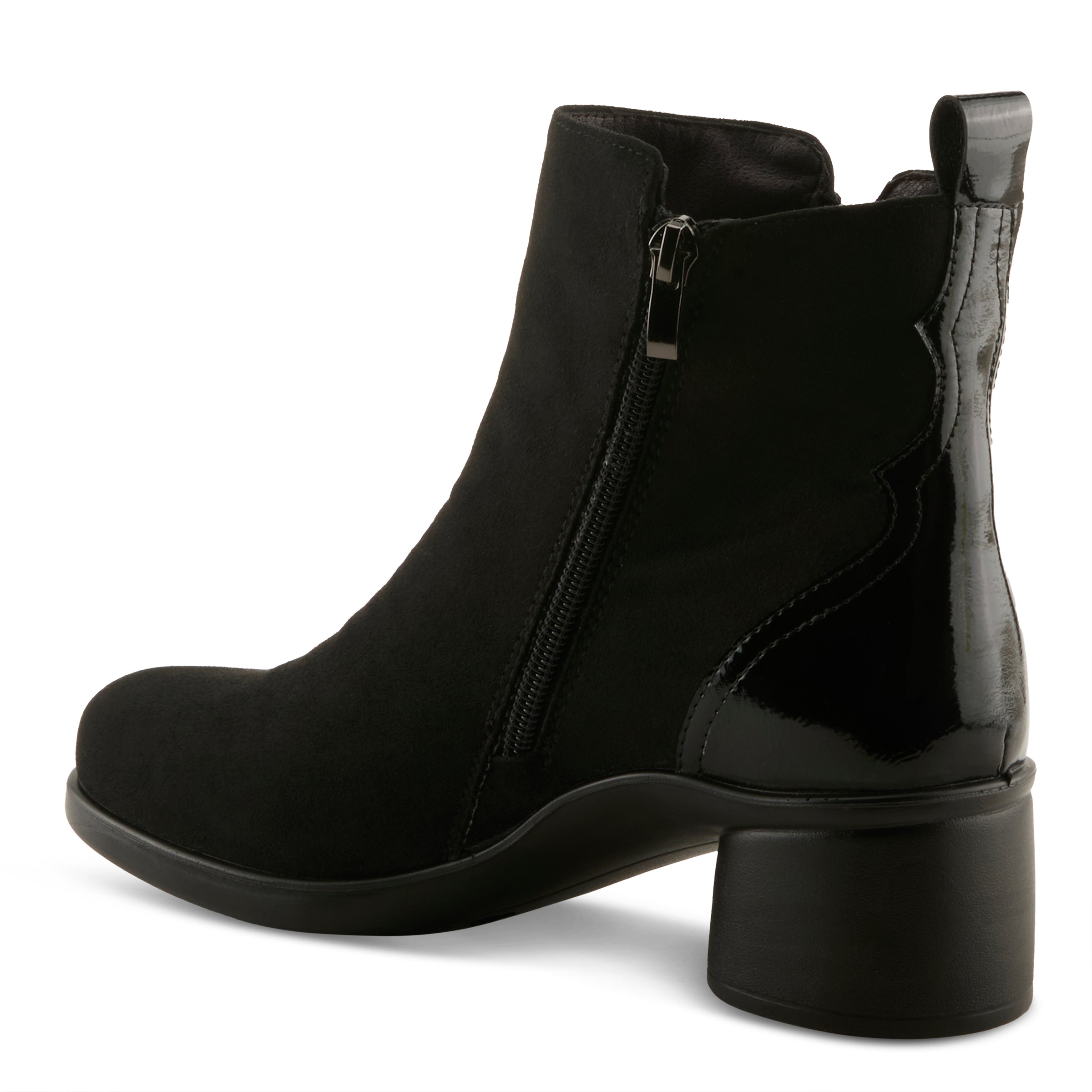 BLACK FAUX SUEDE