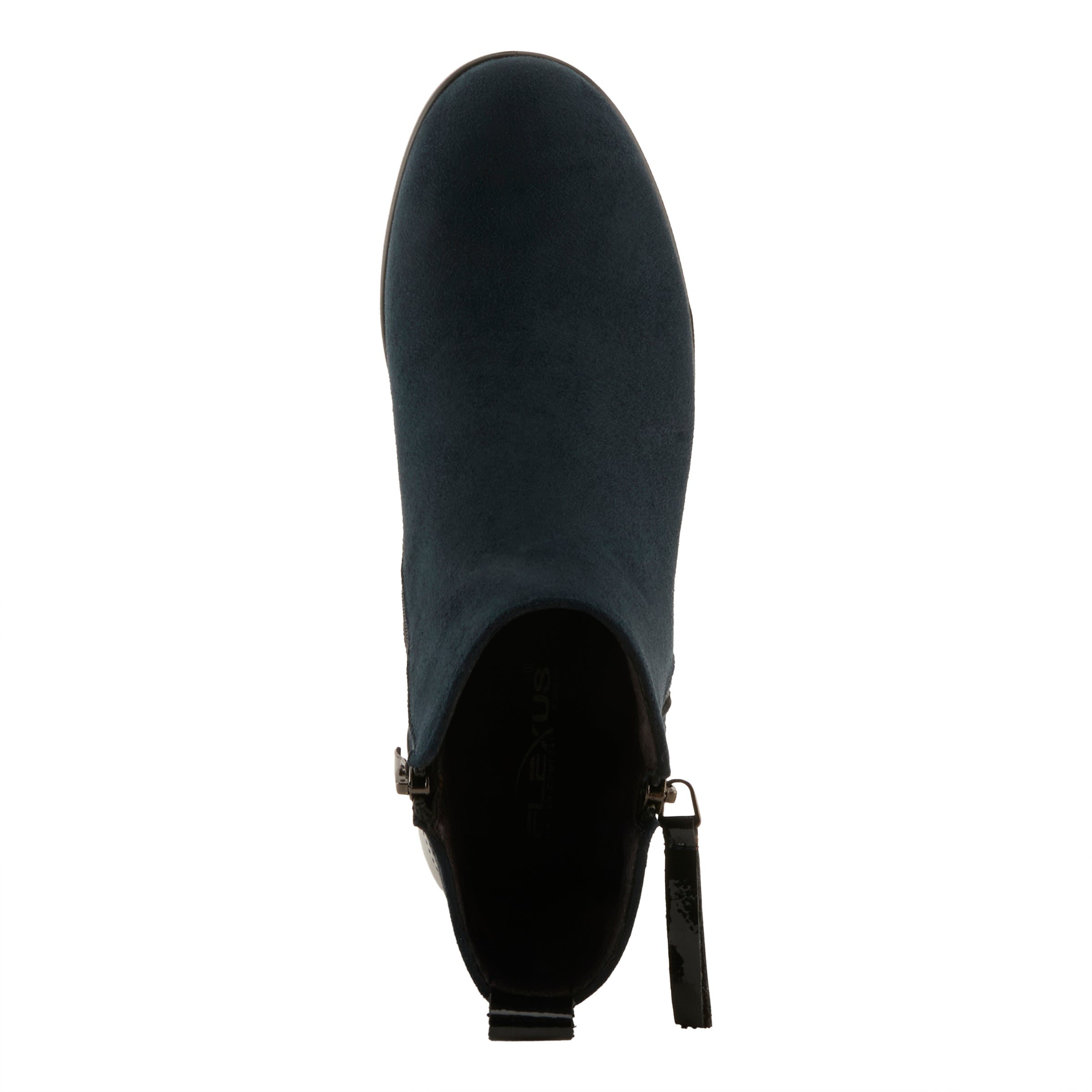 NAVY FAUX SUEDE