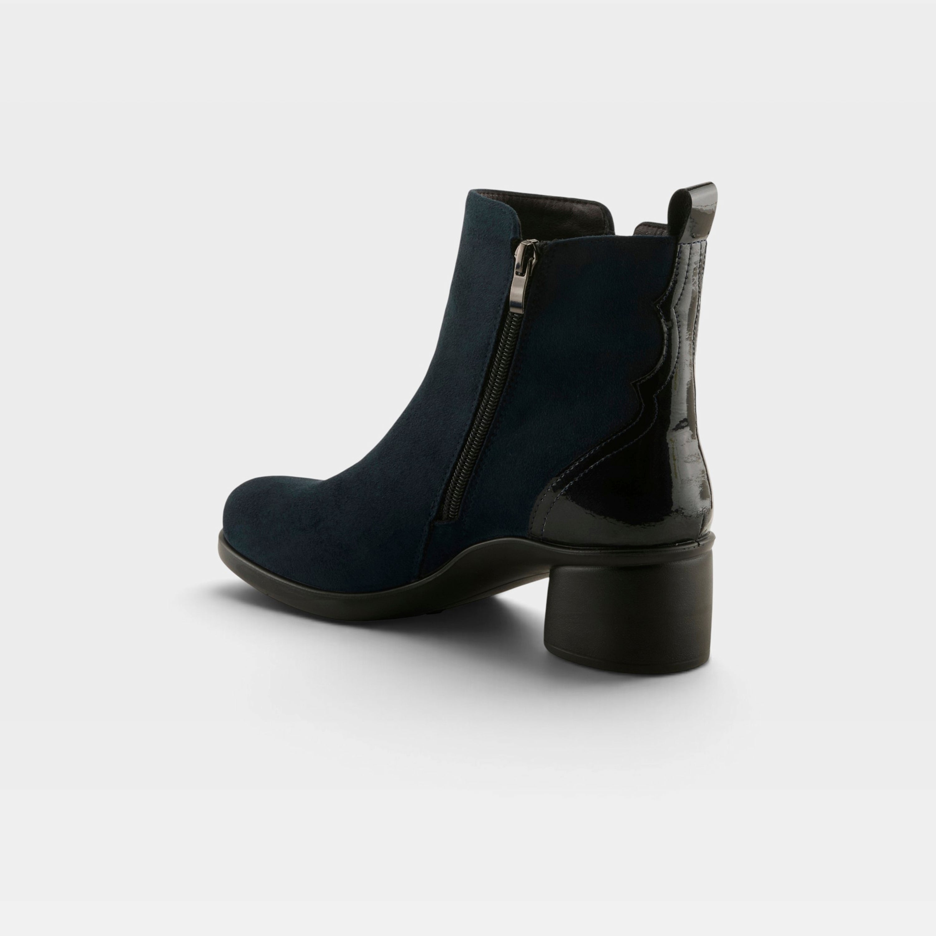 Flexus Carawey Navy Faux Suede Boot