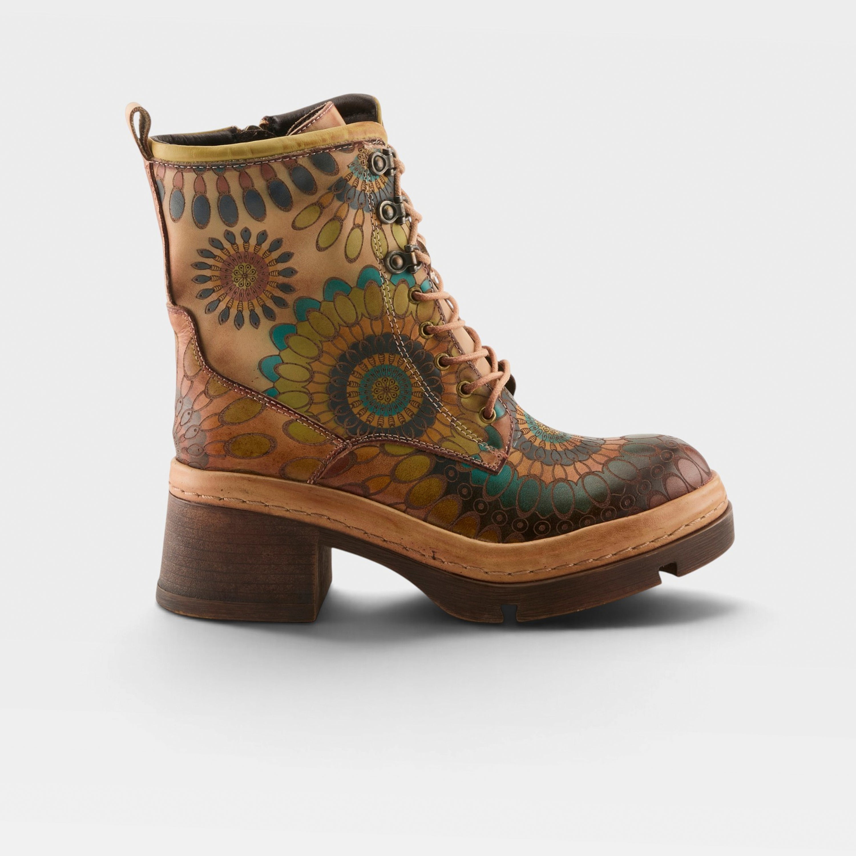 L'Artiste Carnivale boots in Beige Multi, hero view