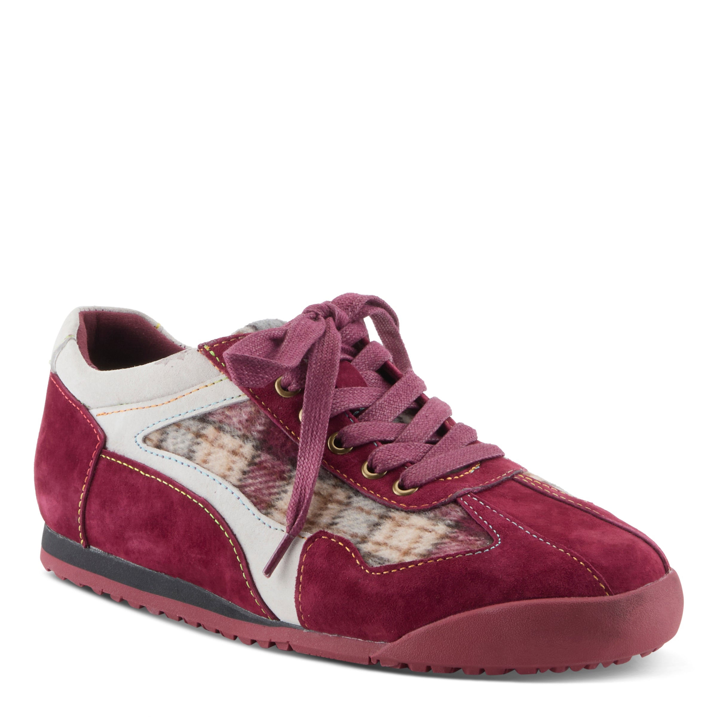 RED MULTI SUEDE