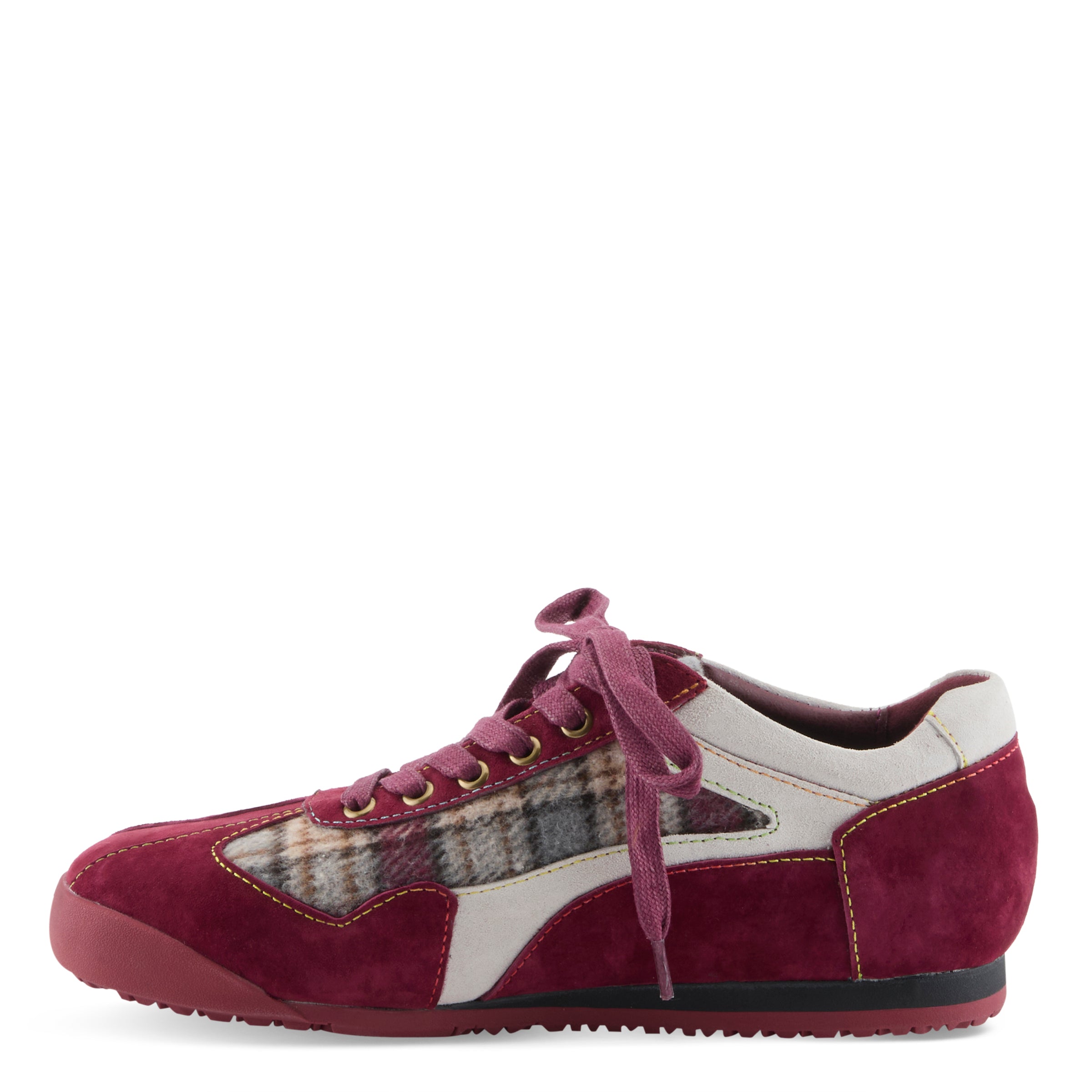 RED MULTI SUEDE