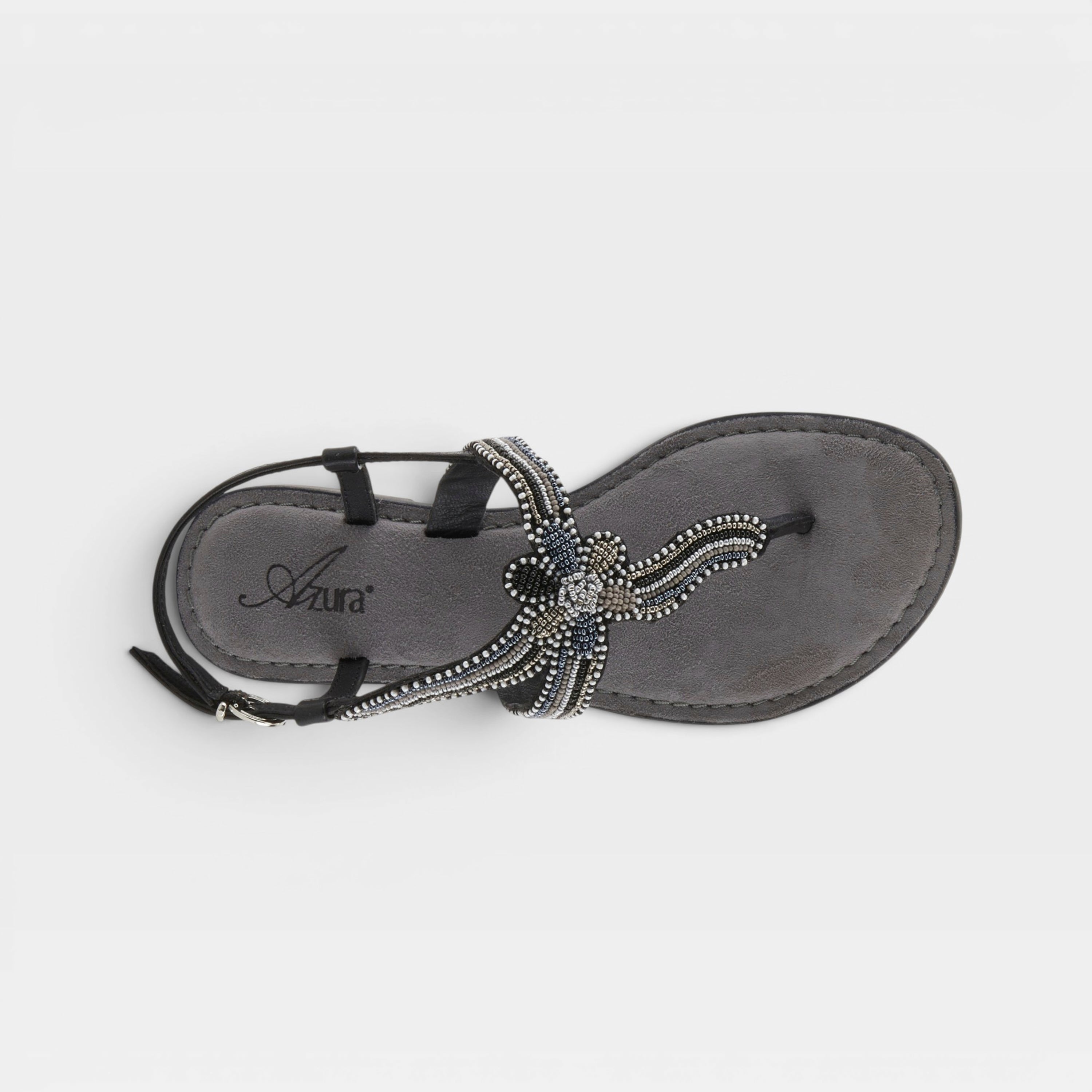 Azura Cartwheel Black Sandal